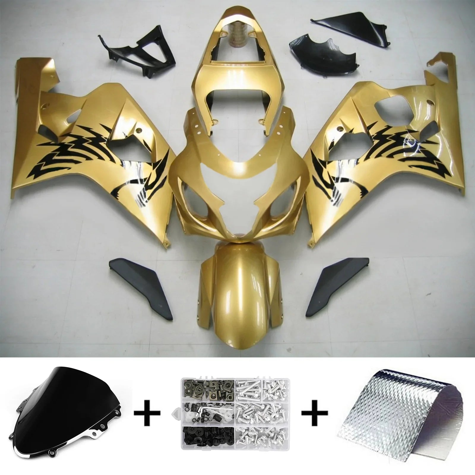 Amotopart Suzuki GSXR 600/750 2004-2005 Kit Carenado Plastico ABS Carroceria