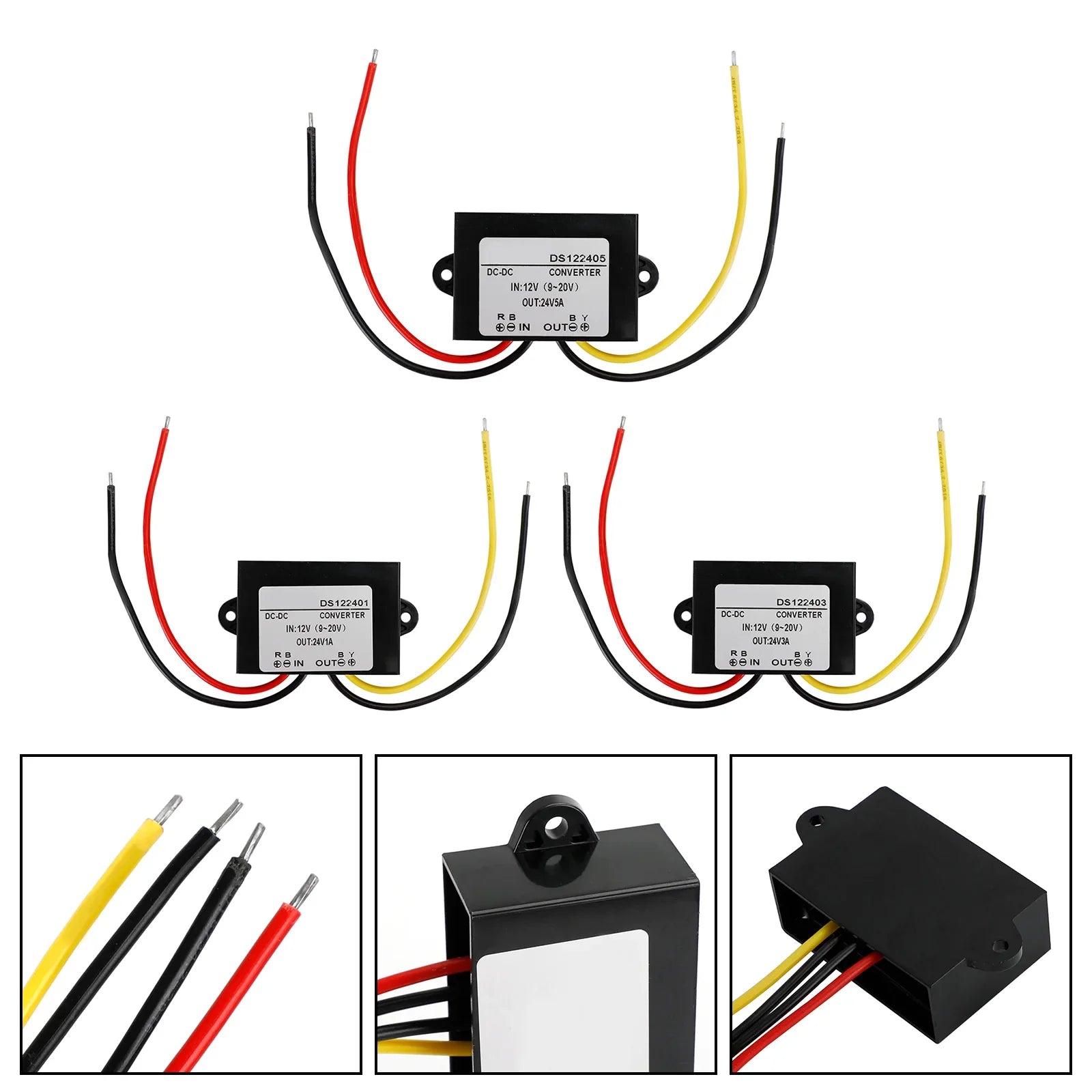 Convertitore boost DC-DC impermeabile da 12V a 24V Modulo di alimentazione per auto