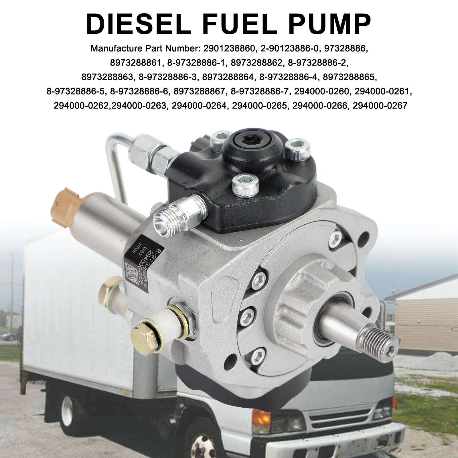 Pompe à carburant 294000-0266 Fit Isuzu 2004-2007 5.2L NPR 4HK1 Diesel 2940000267