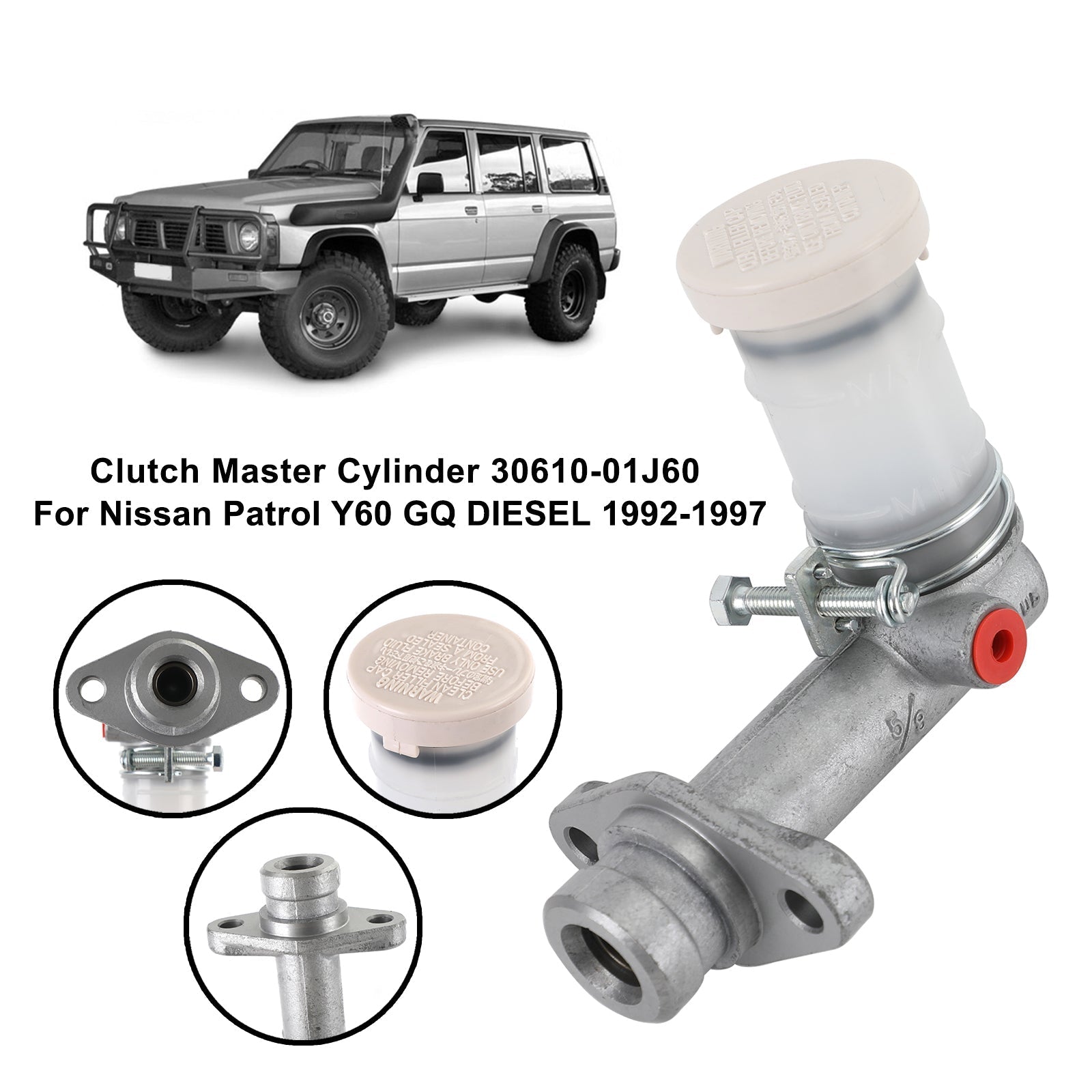 Cilindro maestro de embrague 30610-01J60 para Nissan Patrol Y60 GQ DIESEL 1992-1997 Genérico