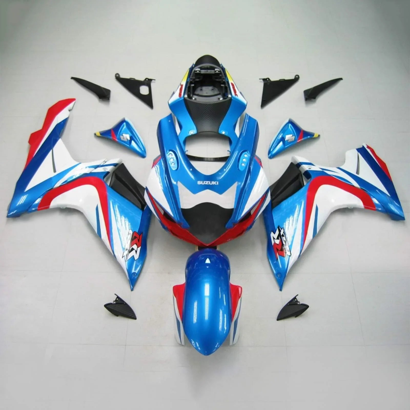 Amotopart Suzuki GSXR 600/750 2011-2021 K11 Carénage Kit Carrosserie Plastique ABS