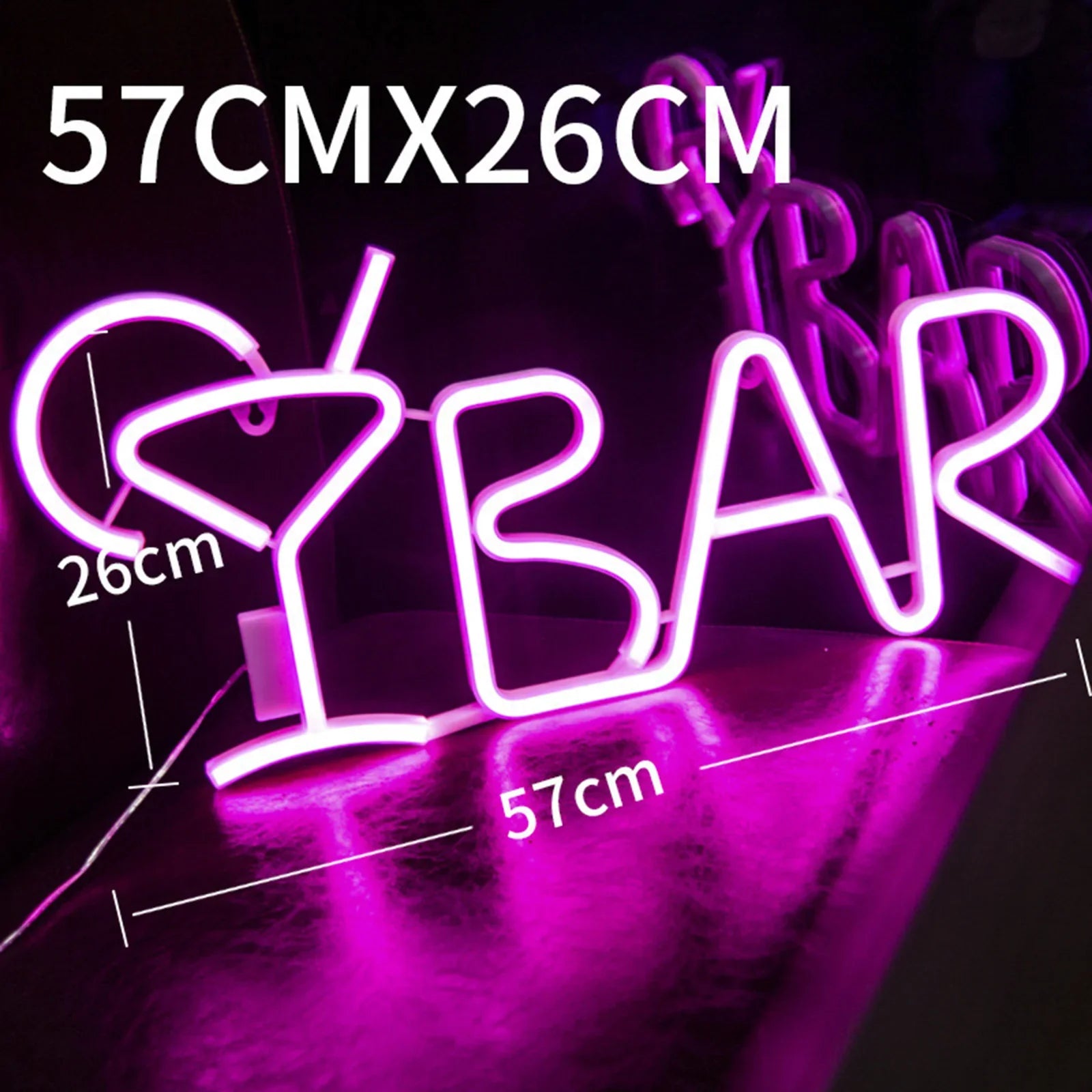 BAR Neon Sign Light LED Juice Letter Lampada al neon Tube Party Night Light Lamp Fedex Express