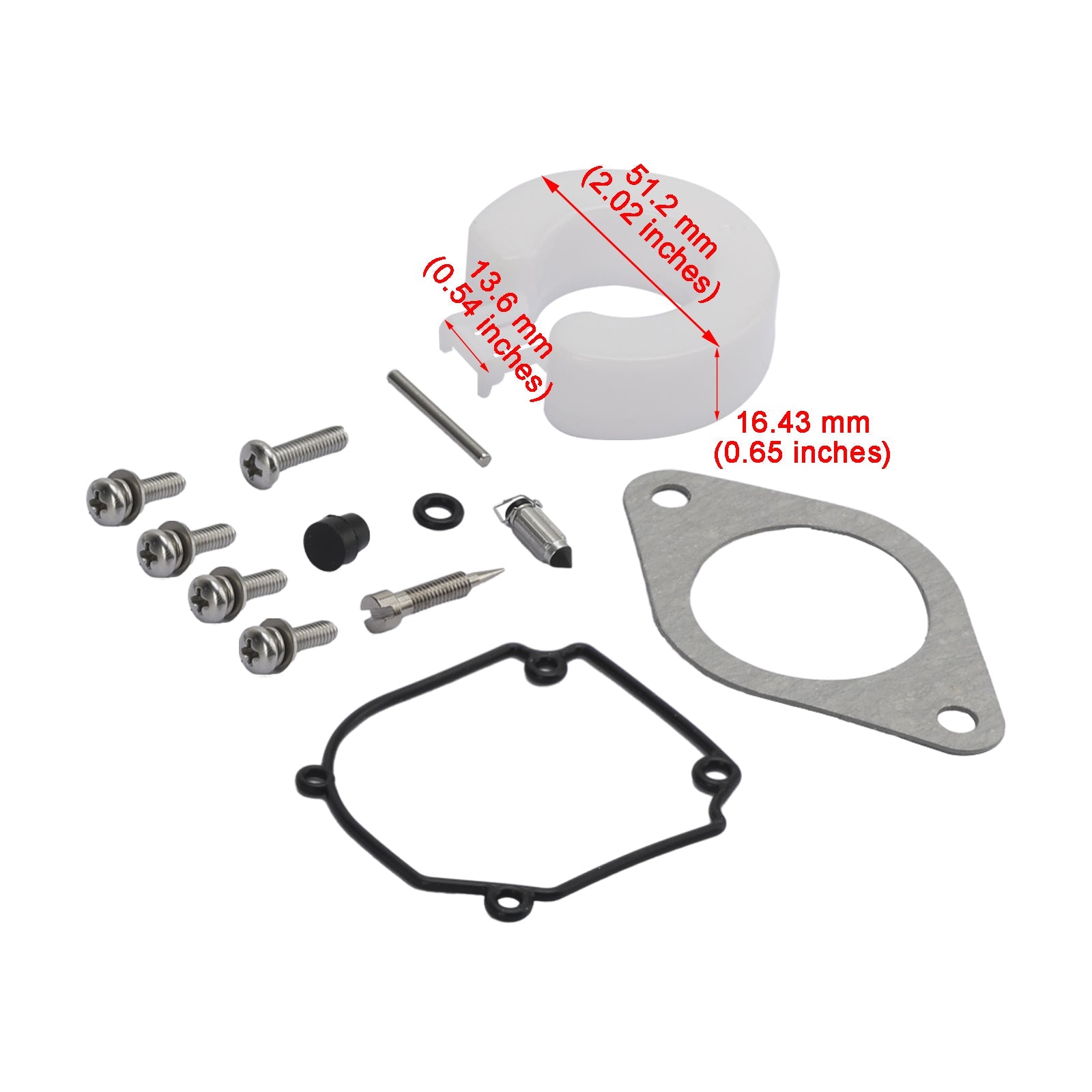 Kit de reconstrucción de carburador para Tohatsu Mercury-Mercruiser Nissan 25HP 30HP