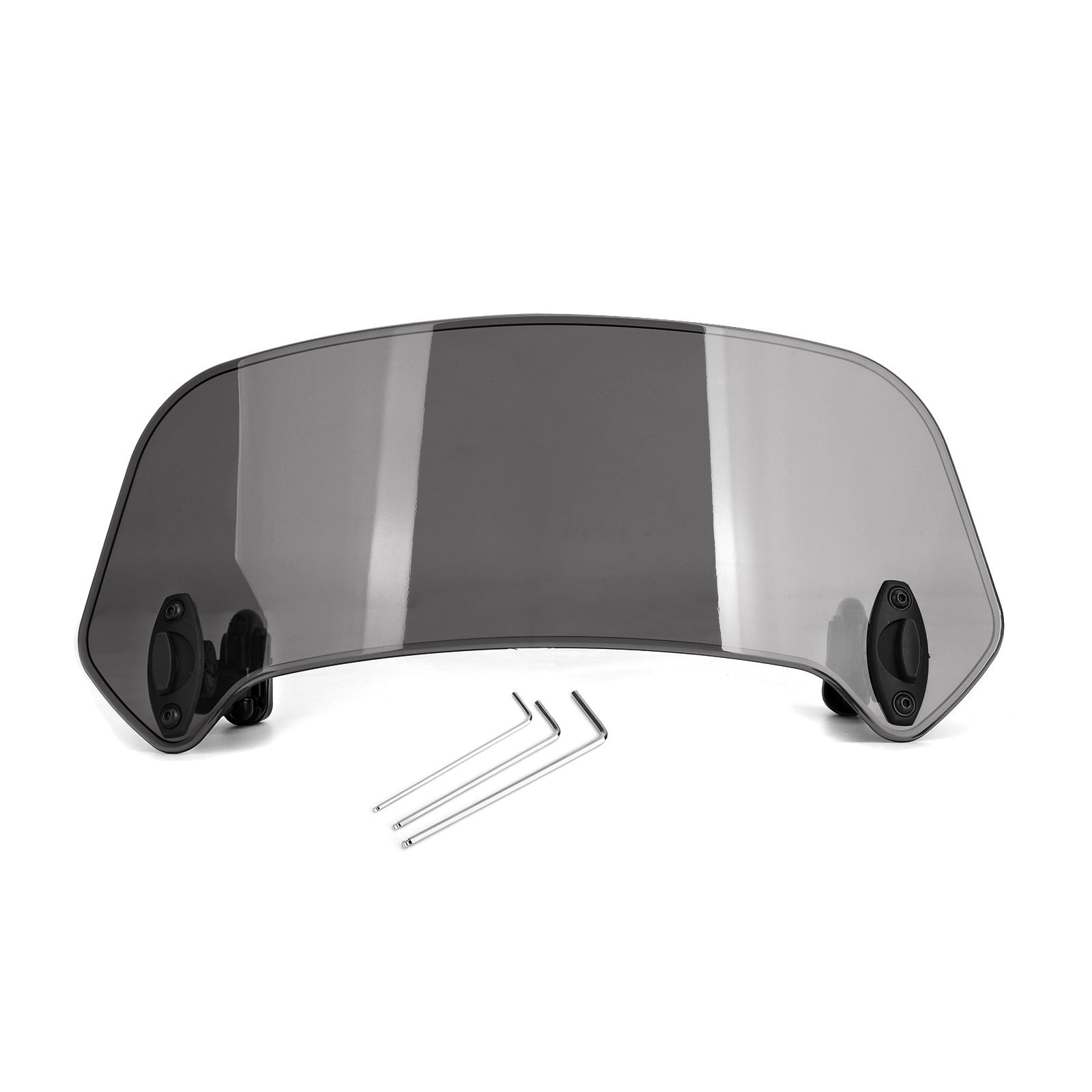 Deflector de viento con clip universal para motocicleta, parabrisas, gris genérico