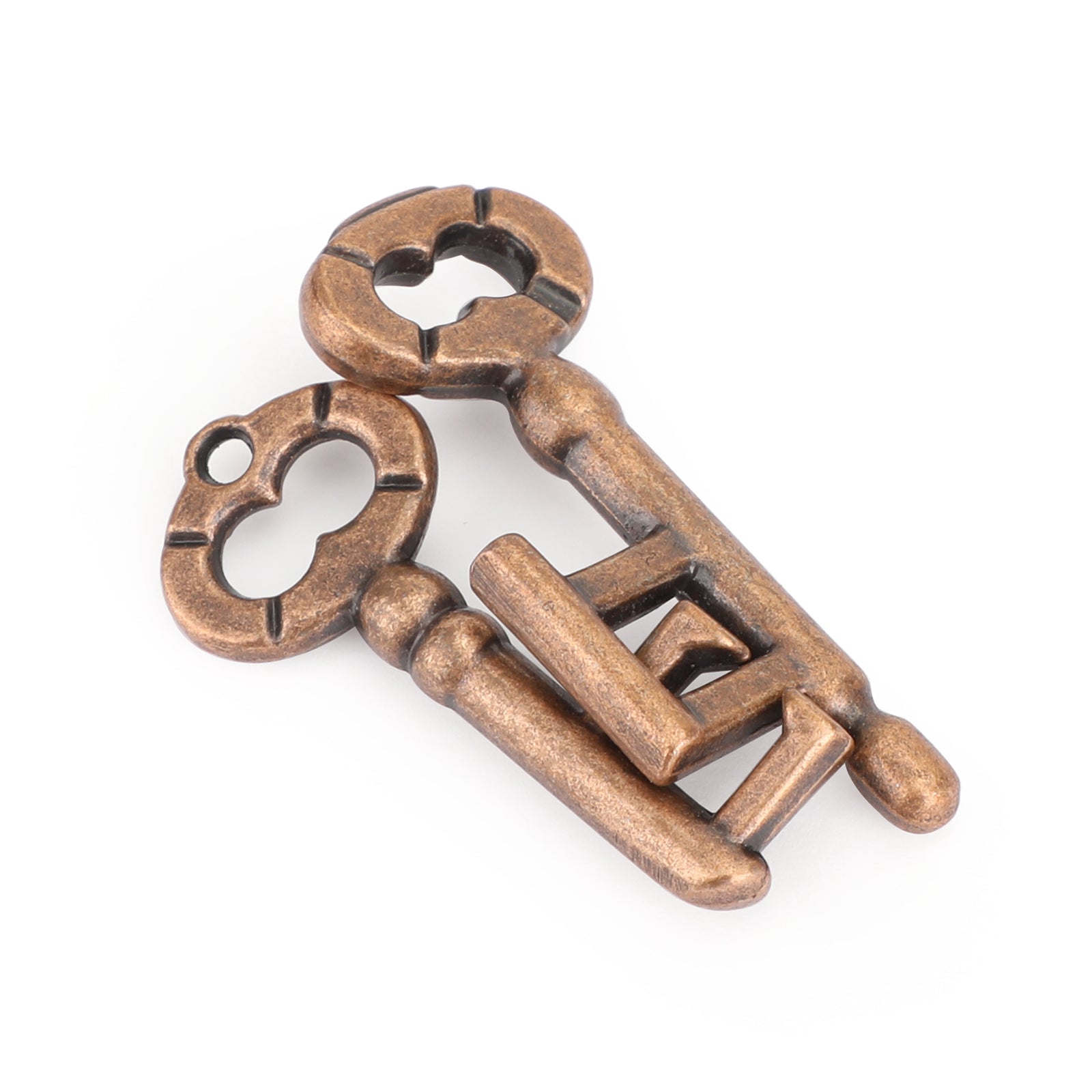 Vintage Alloy Cast IQ Mind Puzzle Box Casse-tête Jeu Key Lock Metal Lock Toys