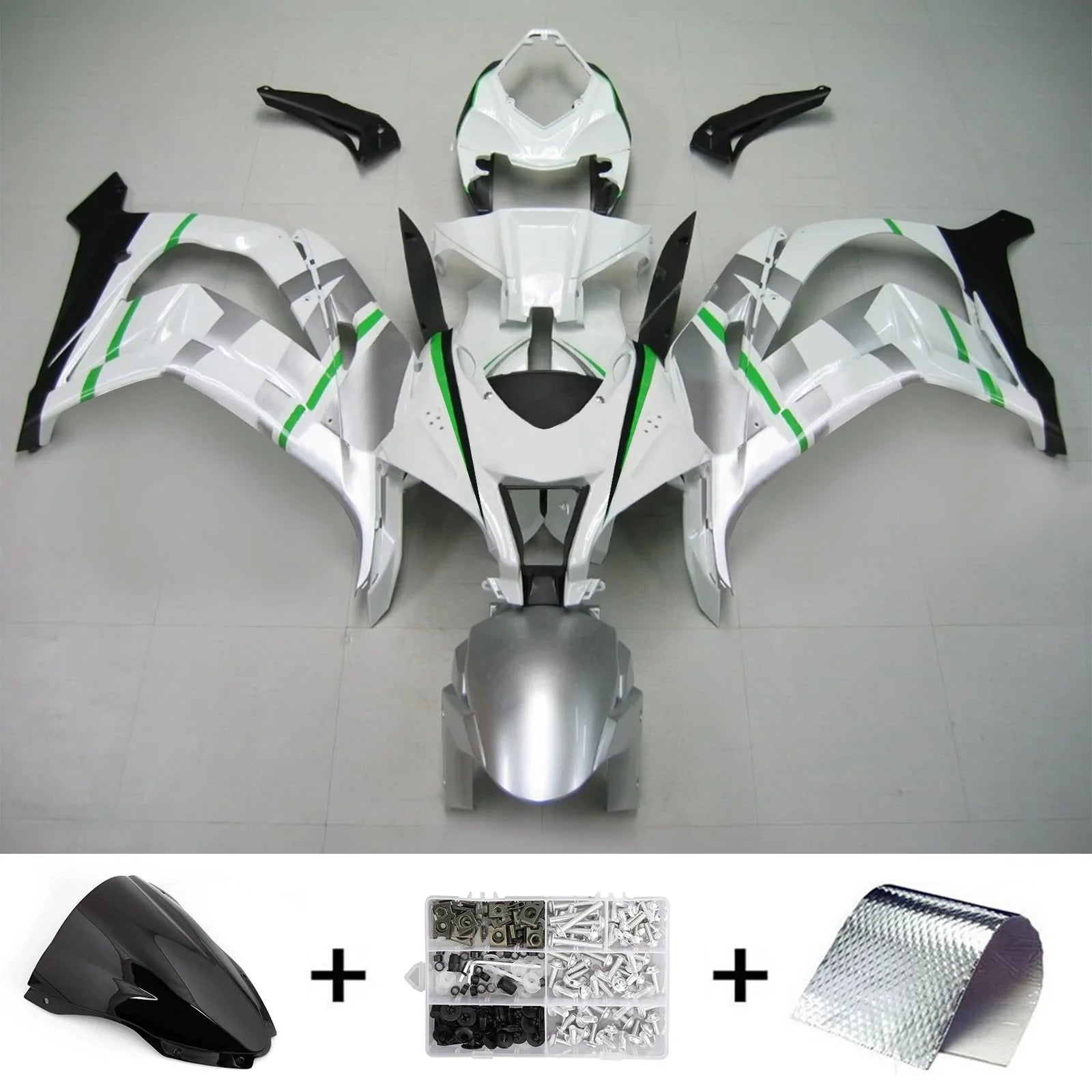Kit de carénage Amotopart pour Kawasaki ZX10R 2016-2020 Générique