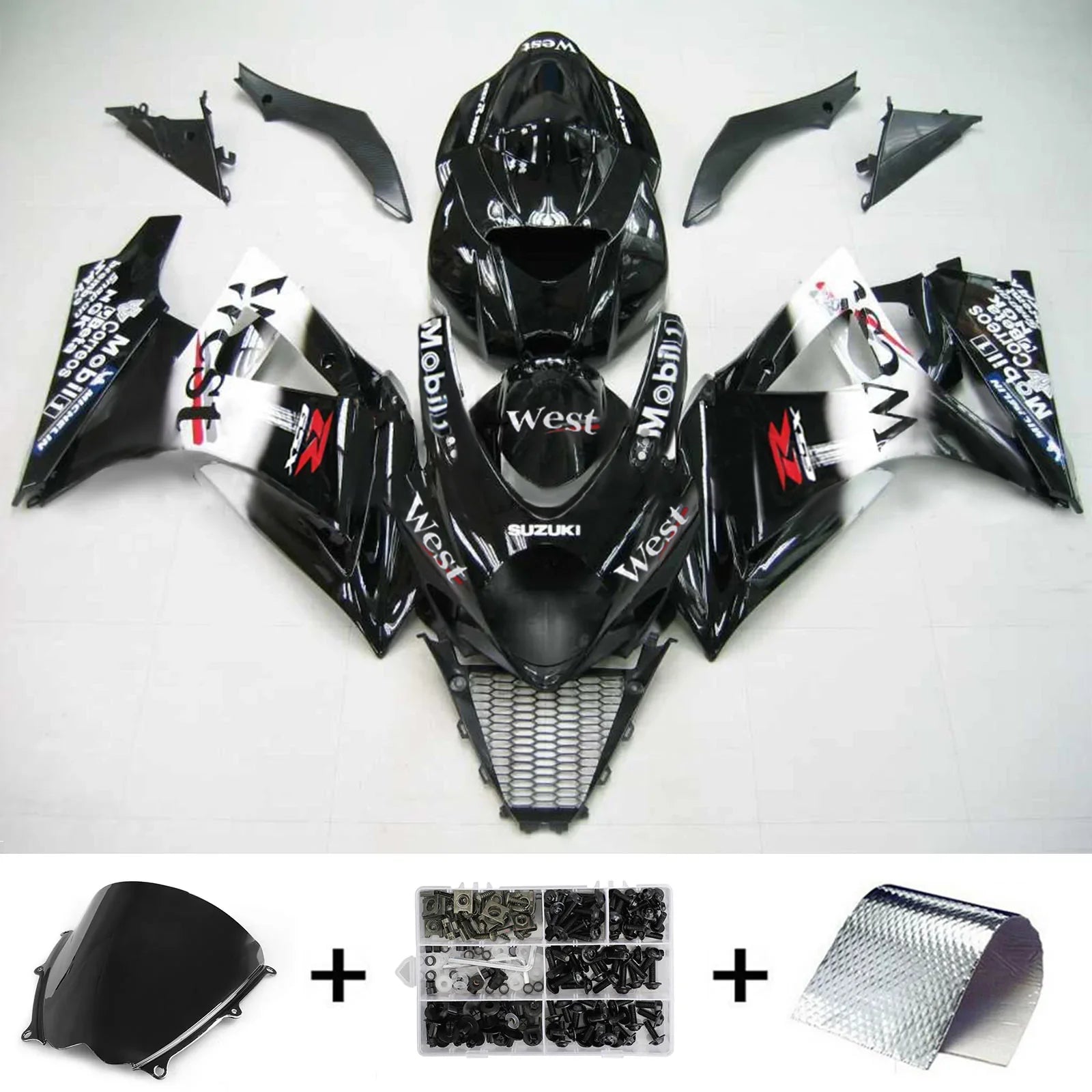 Kit de carénage Amotopart Suzuki GSXR1000 2007-2008