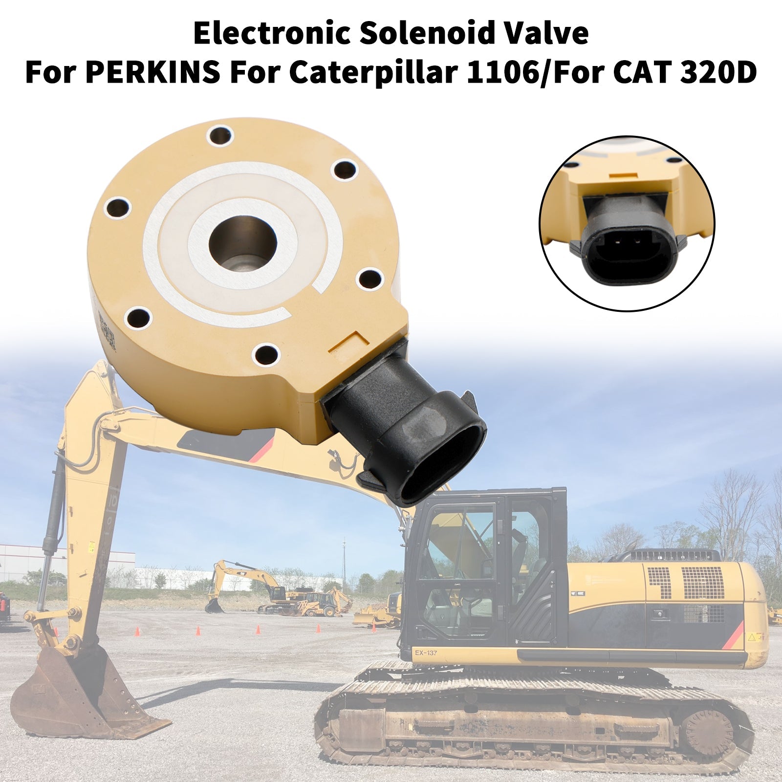 Électrovanne électronique de pompe à carburant 312-5620 Fit CAT 320D C6.6 C6 326-4635