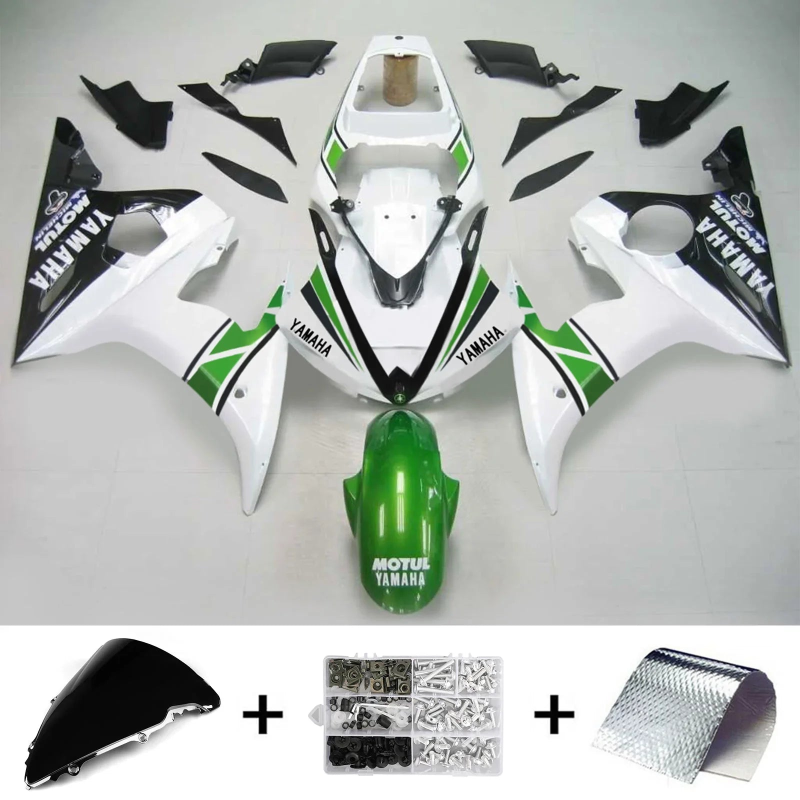 Kit Carenado Amotopart para Yamaha YZF 600 R6 2005 Genérico