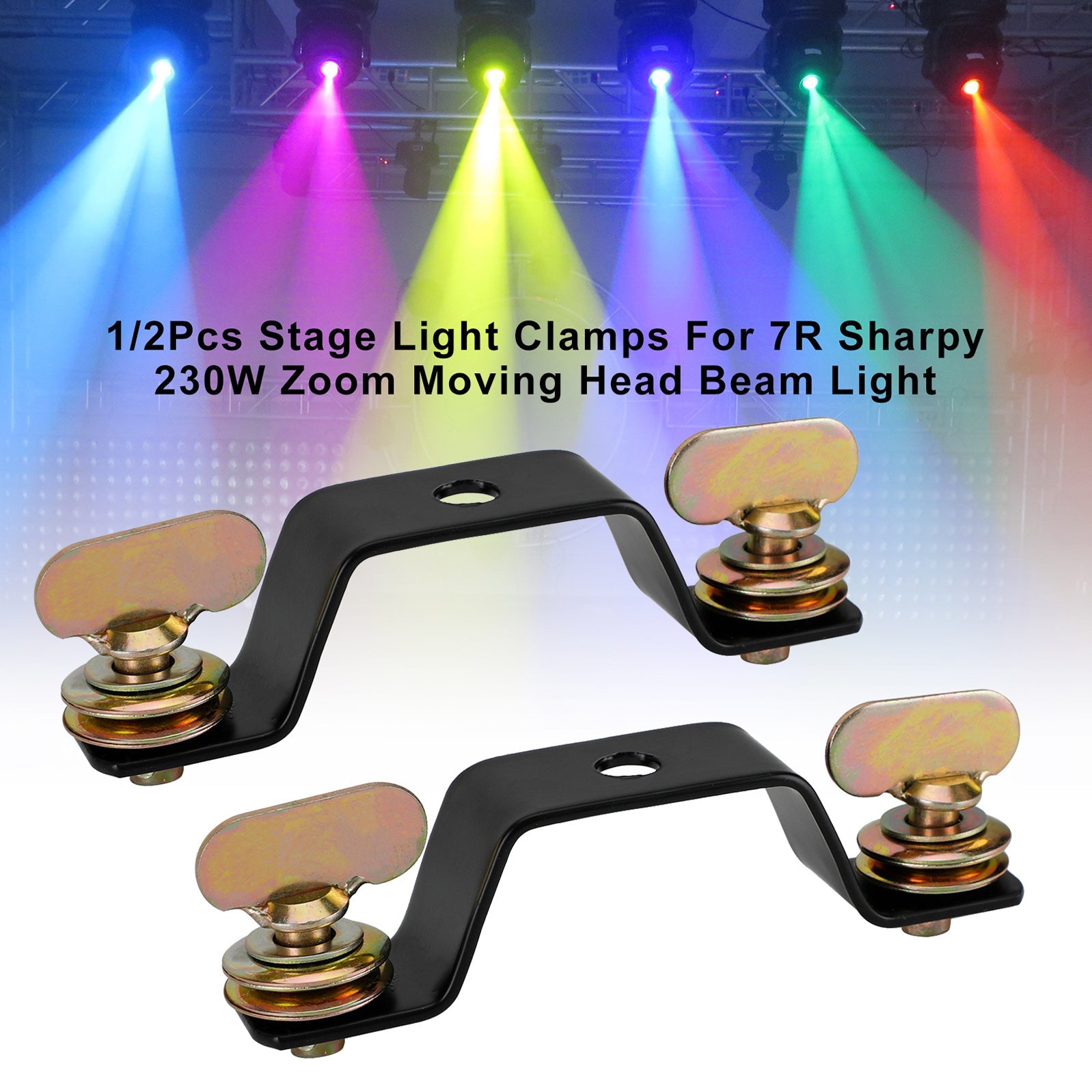 1/2 abrazaderas de luz de escenario para 7R Sharpy 230W Zoom haz de luz con cabezal móvil
