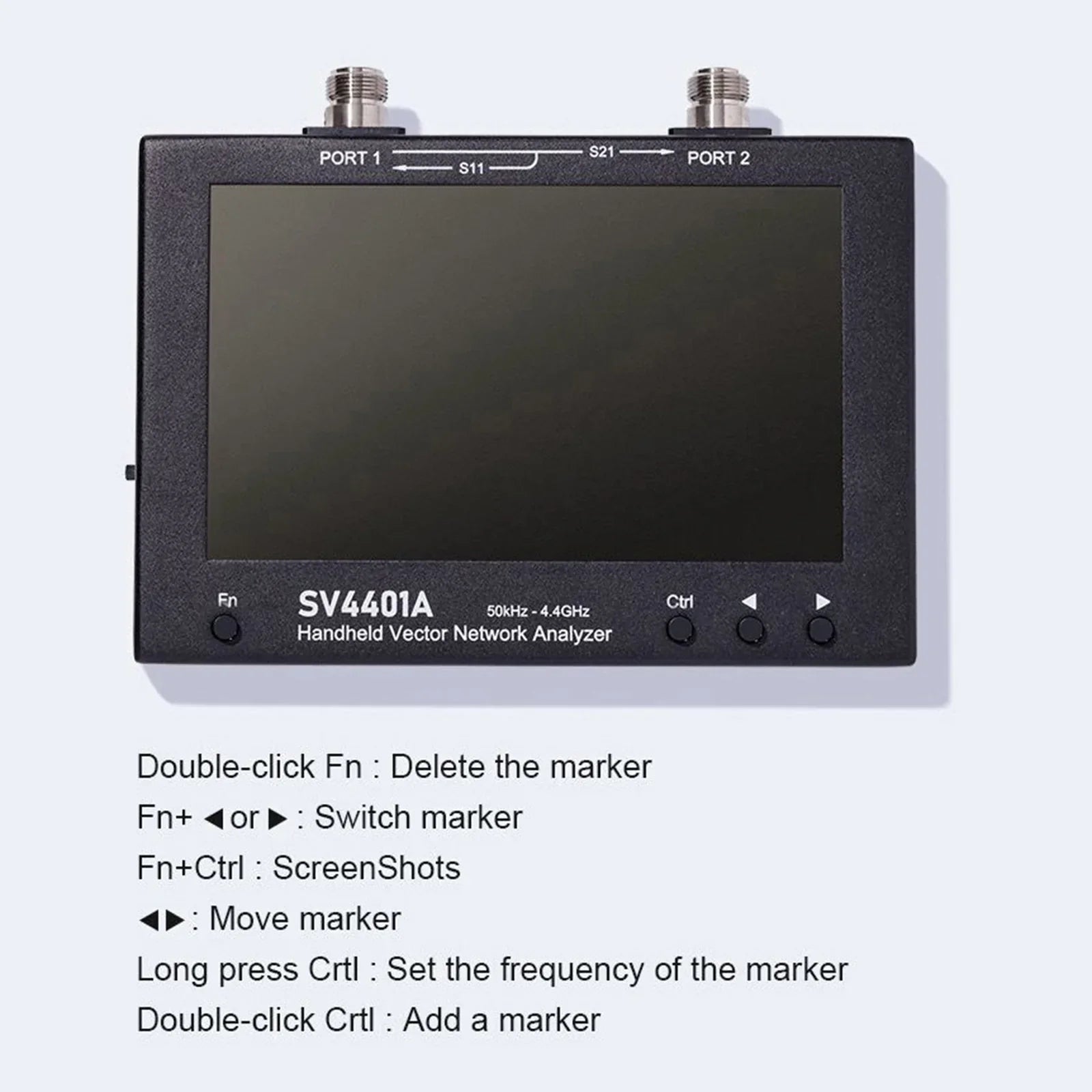 Analyseur de vecteur de réseau vectoriel SV4401A 50KHz-4.4GHz 100Db NanoVNA dynamique