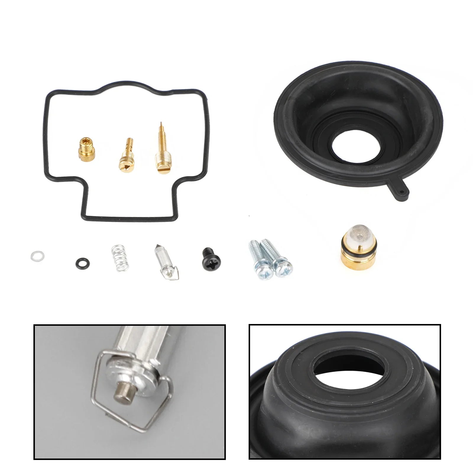 Kit de reconstrucción de carburador para Kawasaki ZXR250 1991-1995 ZX250 ZXR250R 1989-1991 Genérico