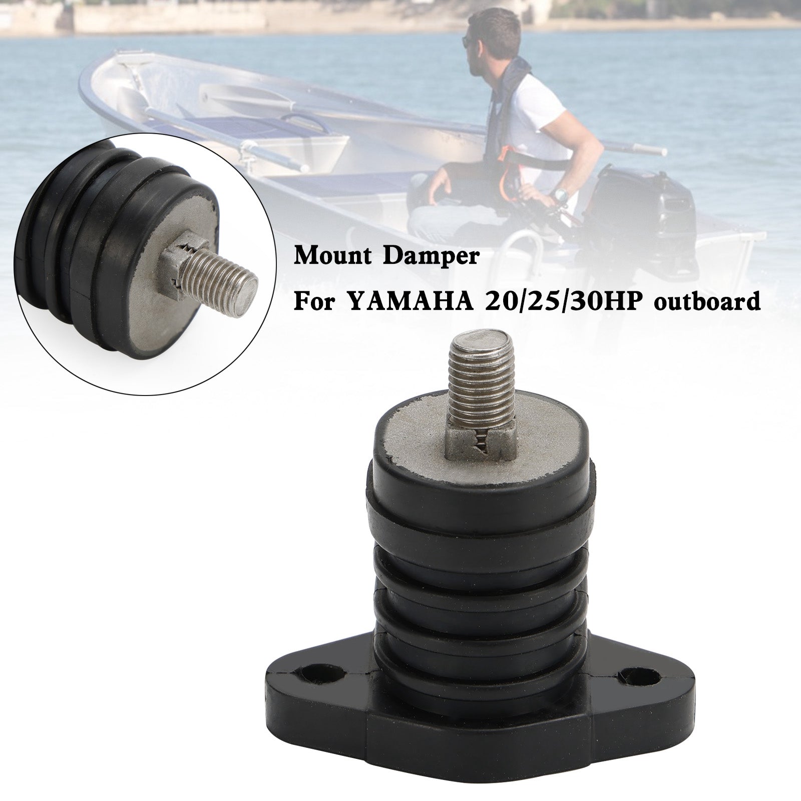 689-44516-00 Ylempi etukiinnityksen iskunvaimennin YAMAHA 20/25/30HP perämoottorille