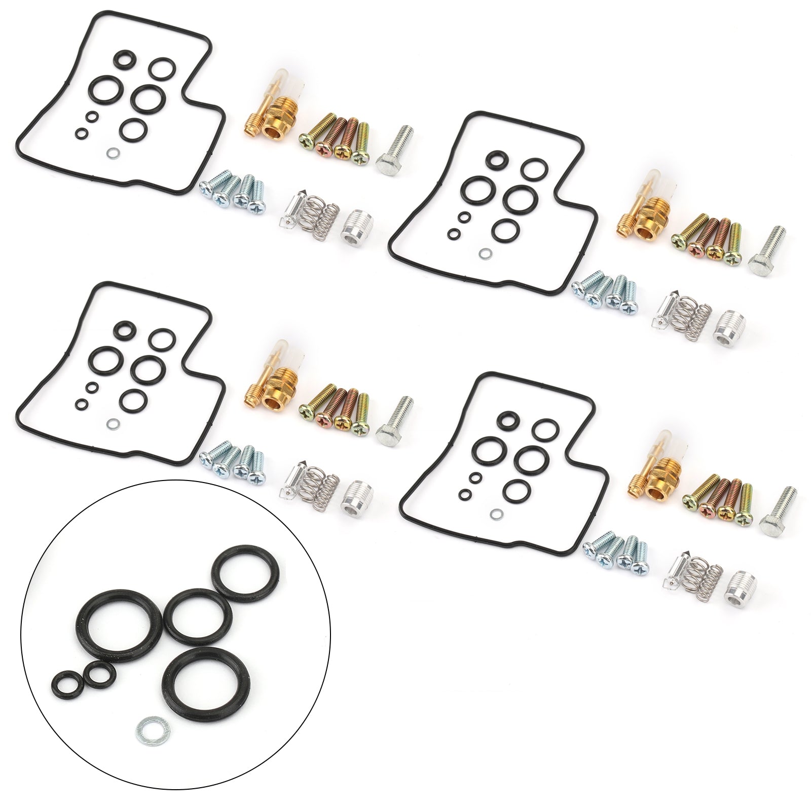 Kit de reconstruction de réparation de carburateur 4X pour Honda VF700C VF700F VF750F remplacer 18-2432 générique