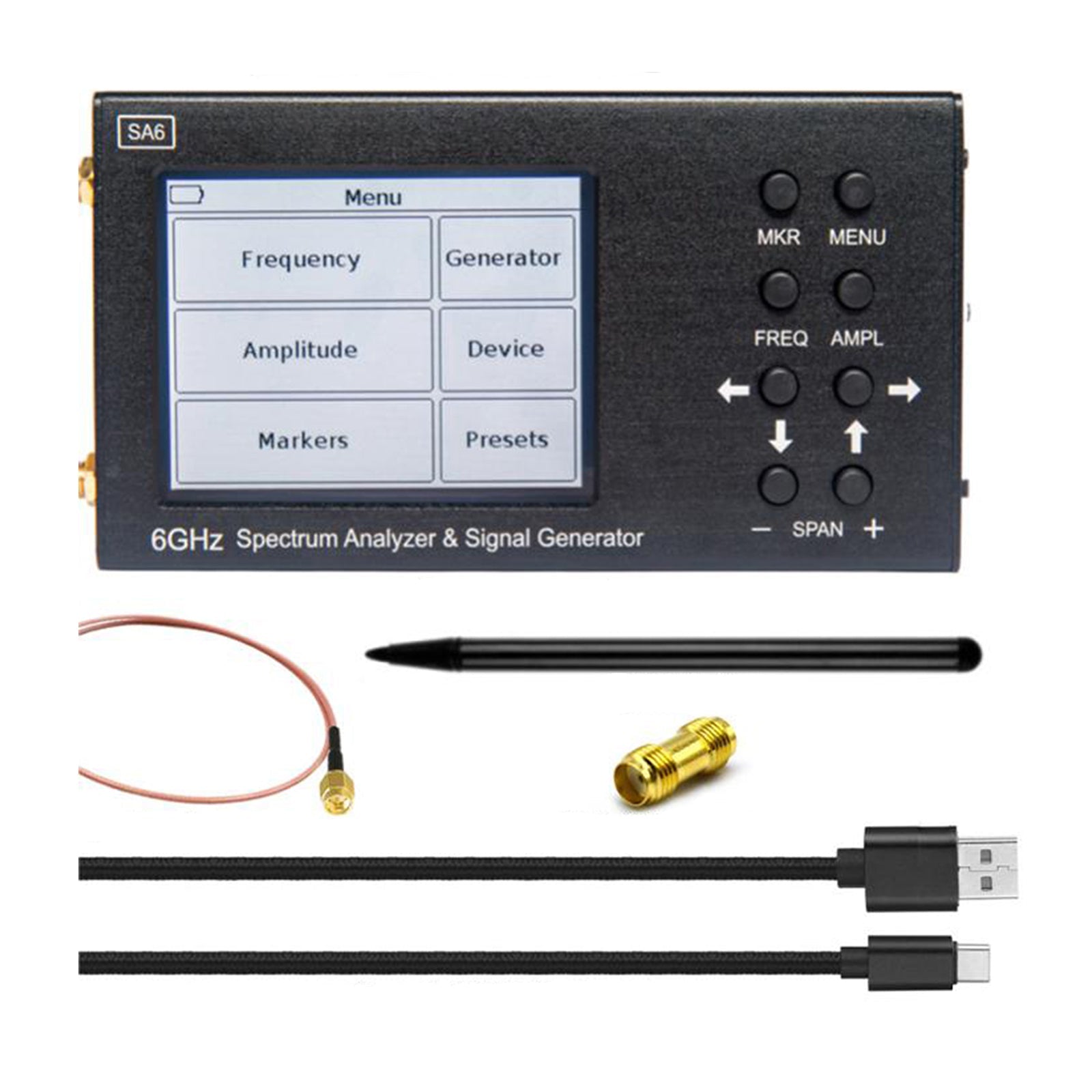 Analyseur de spectre générateur de signaux Wi-Fi 2G 4G LTE CDMA GSM GPRS SA6 6GHz