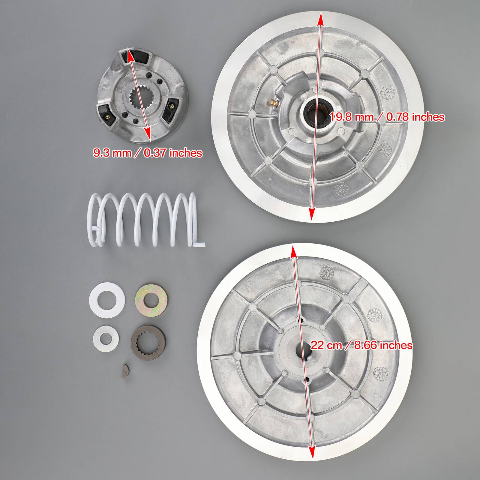 1985-2007 Carro de golf Yamaha 4 ciclos G2 G9 G14 G16 G20 G22 Embrague de accionamiento secundario