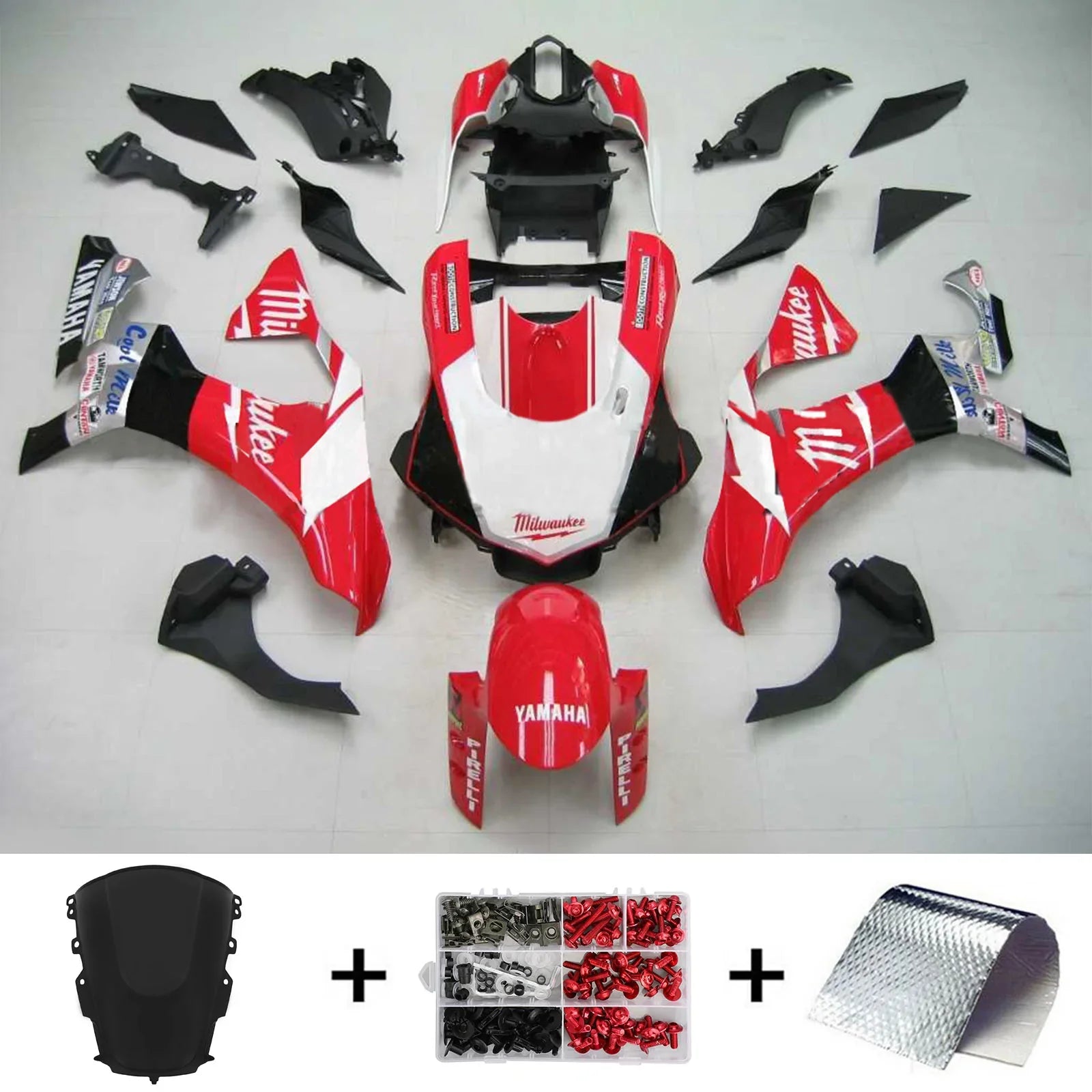 Kit carena in plastica ABS Amotopart Yamaha YZF R1 2020-2023