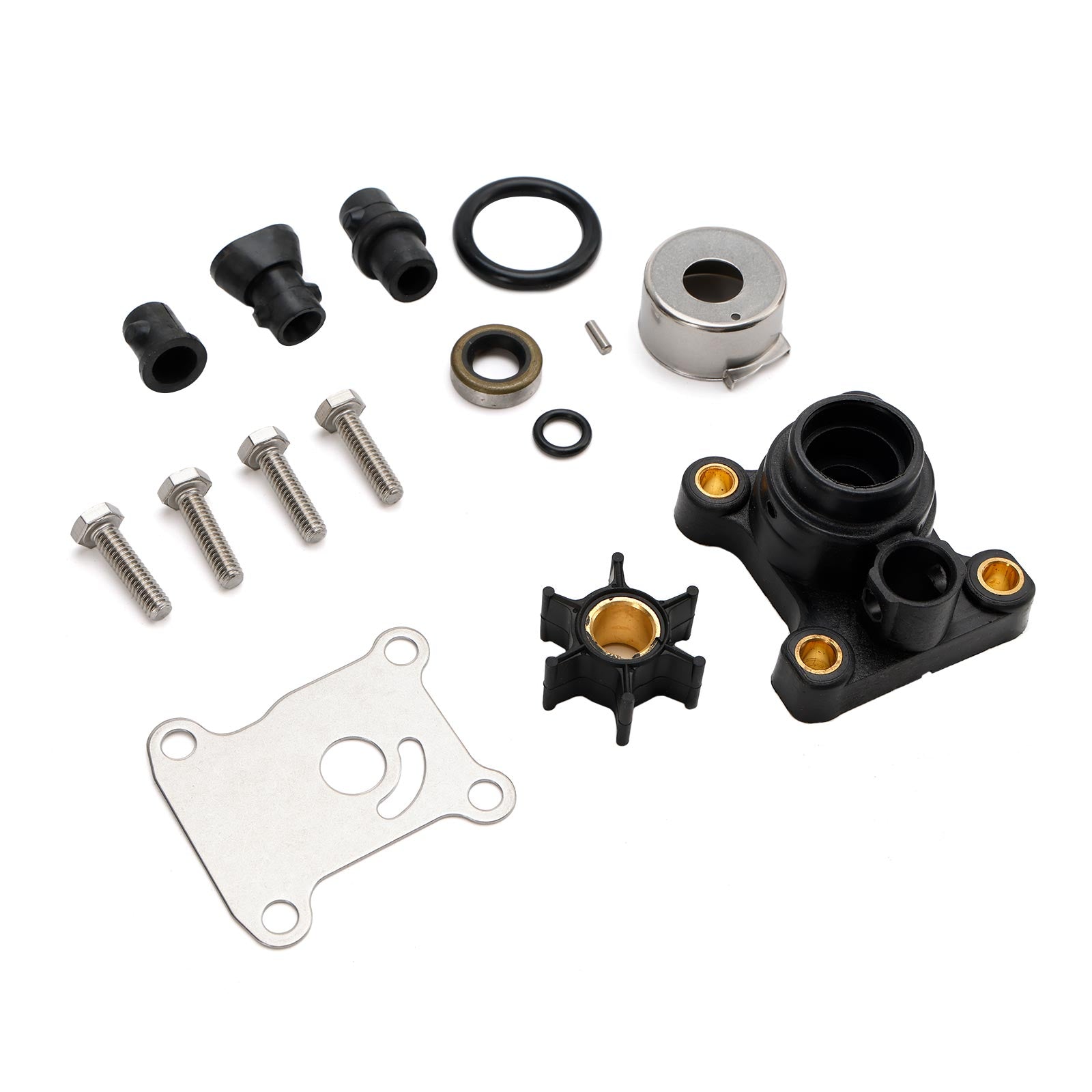 Kit de impulsor de bomba de agua para fueraborda Johnson Evinrude 8-15HP con carcasa 18-3327