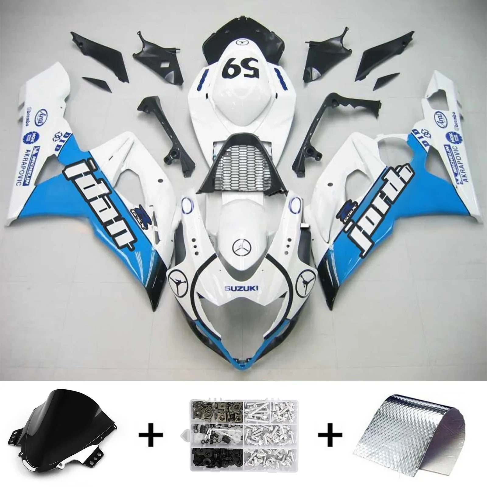 Kit de carénage Amotopart Suzuki GSXR1000 2005-2006