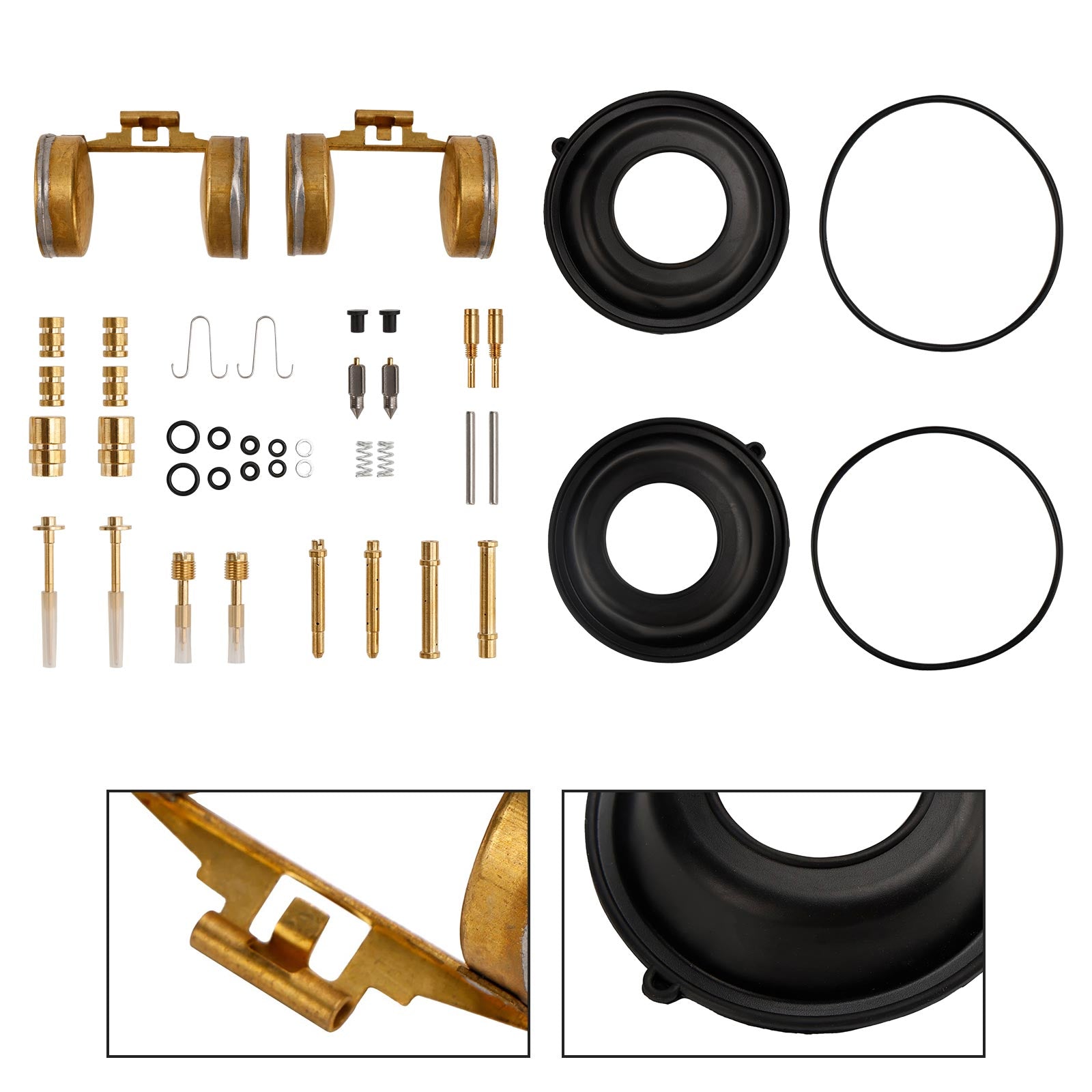 Kit de reparación y reconstrucción de carburador apto para Honda CB350 1968-1972 CL350 1968-1973