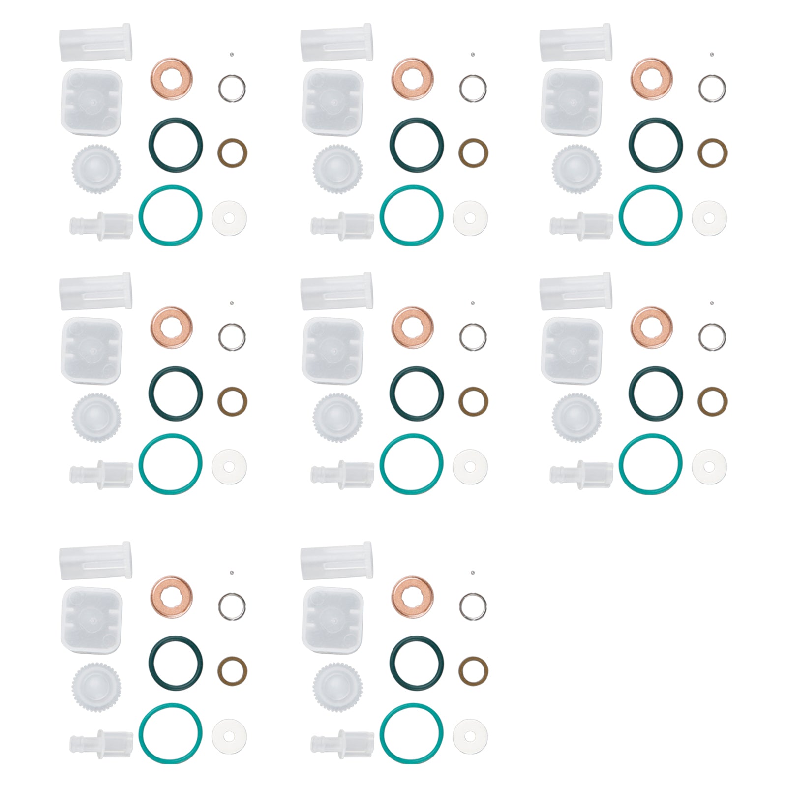 Kit di riparazione iniettore carburante 8 pezzi per Chevy GMC Duramax 6.6L 2004-2005 Diesel
