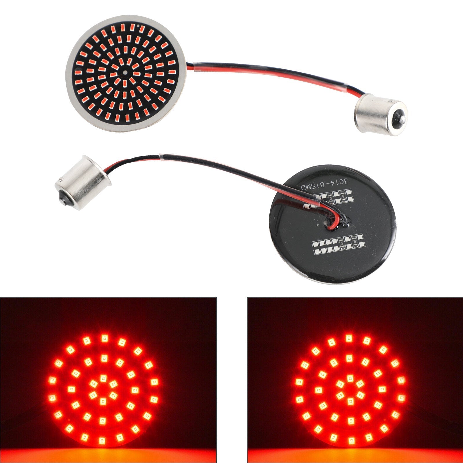 Lámpara LED de señal de giro 1156 apta para Softail Touring Dyna Sportster genérico