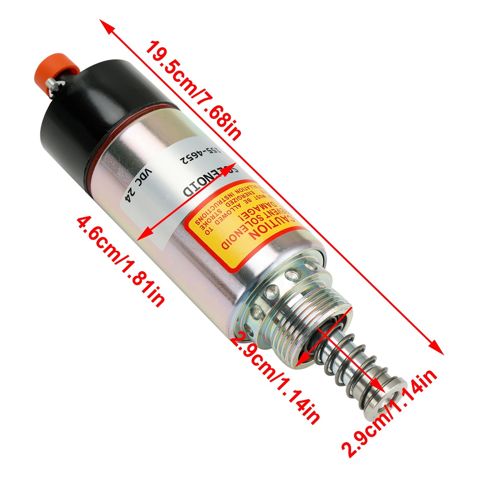 Válvula solenoide de cierre de combustible 8C-3663 155-4652 125-5772 para CAT 3126 3114 3116