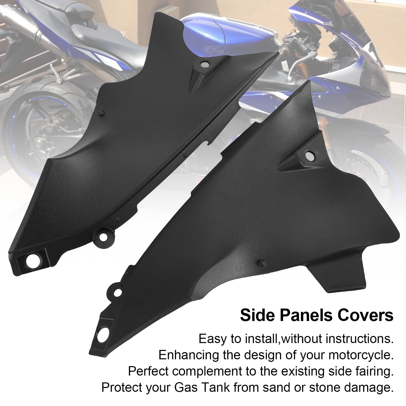 Carénage de panneau de couverture de conduit d'air de garniture latérale pour Yamaha YZF R1 2004-2006 générique