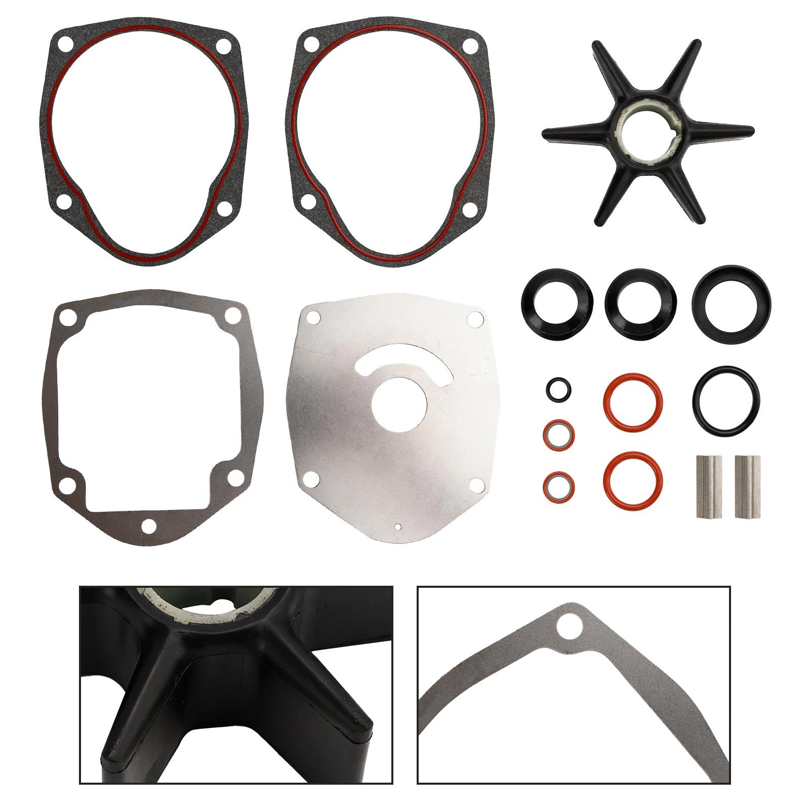 Kit de impulsor de bomba de agua para Mercury Mercruiser Alpha One Gen 2 47-43026Q06