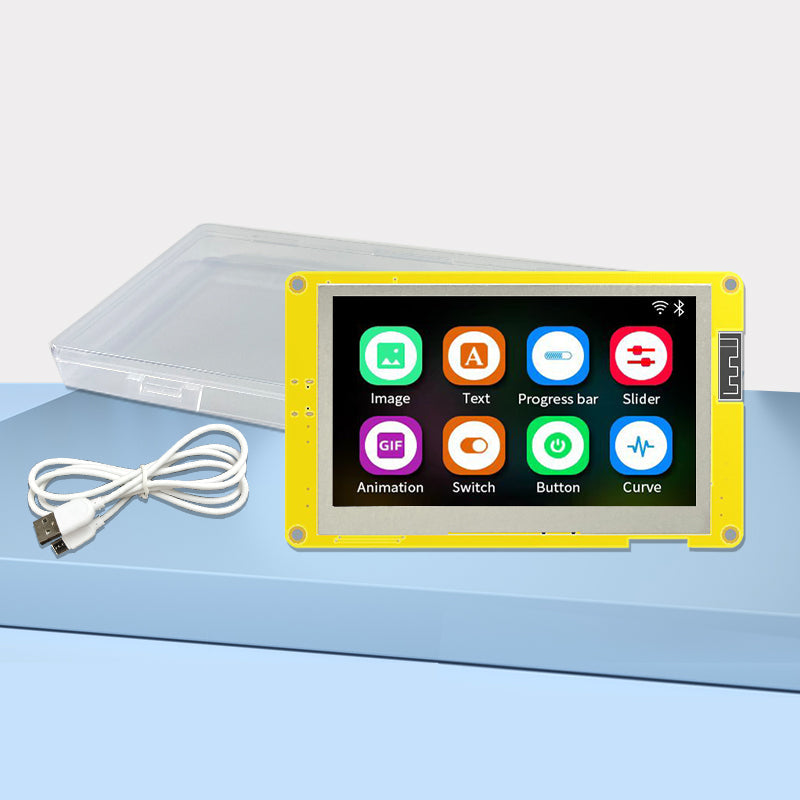 ESP32 Karta rozwojowa, 4,3 -calowy inteligentny ekran LCD, Bluetooth PSRAM 16M Moduł Wi -Fi 16M