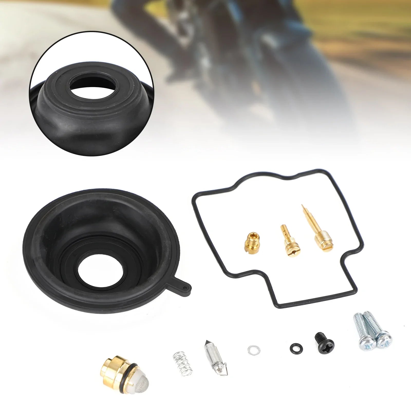 Kit de reconstrucción de carburador para Kawasaki ZXR250 1991-1995 ZX250 ZXR250R 1989-1991 Genérico