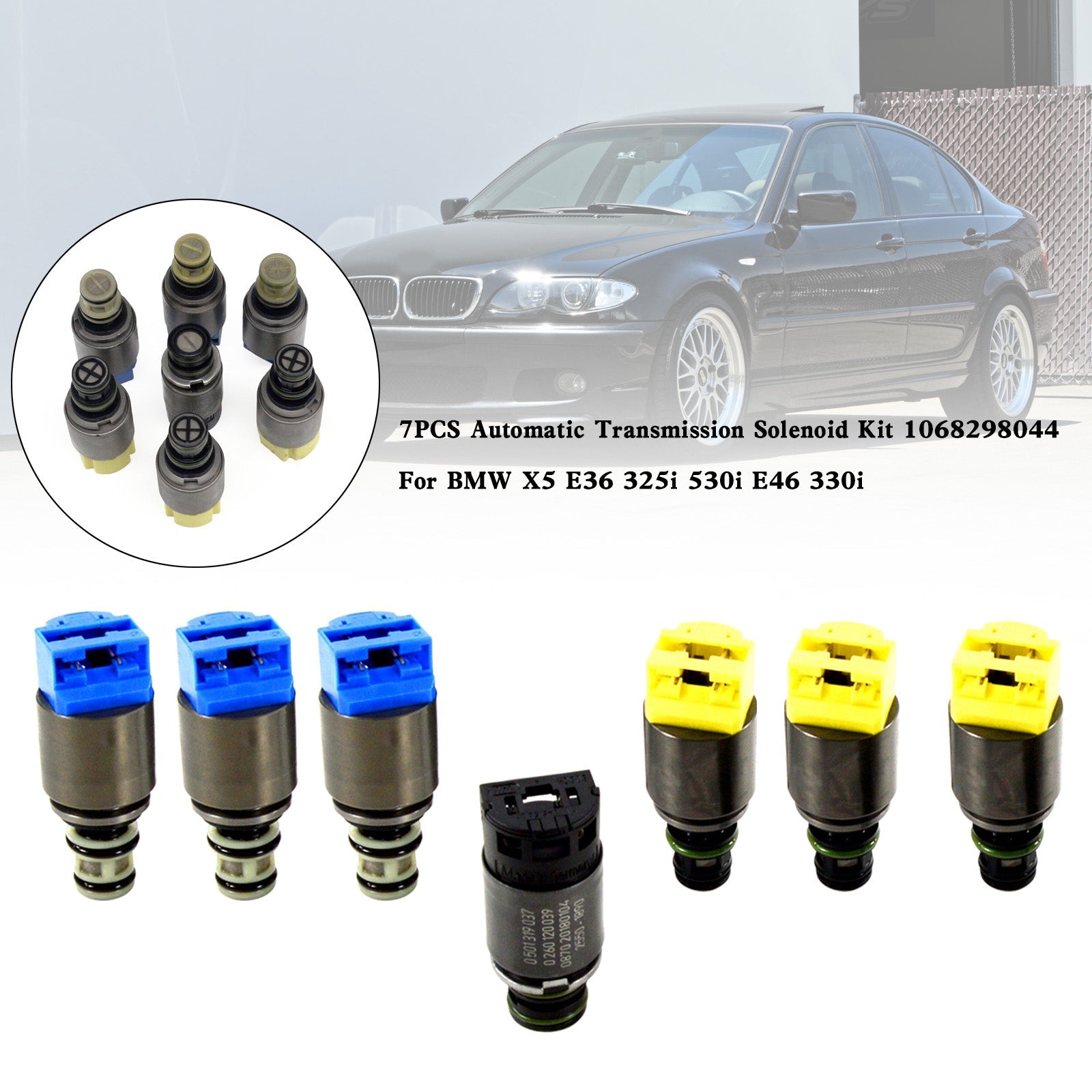 Kit de solenoide de transmisión automática 7 Uds 1068298044 para BMW X5 E36 325i 530i E46