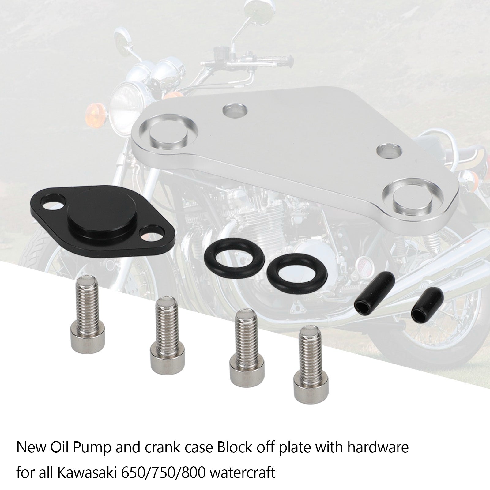 Carter Olie Blok Off Plaat Cover Aftapplug Voor Kawasaki 650sx SX X2 TS 750sx 800