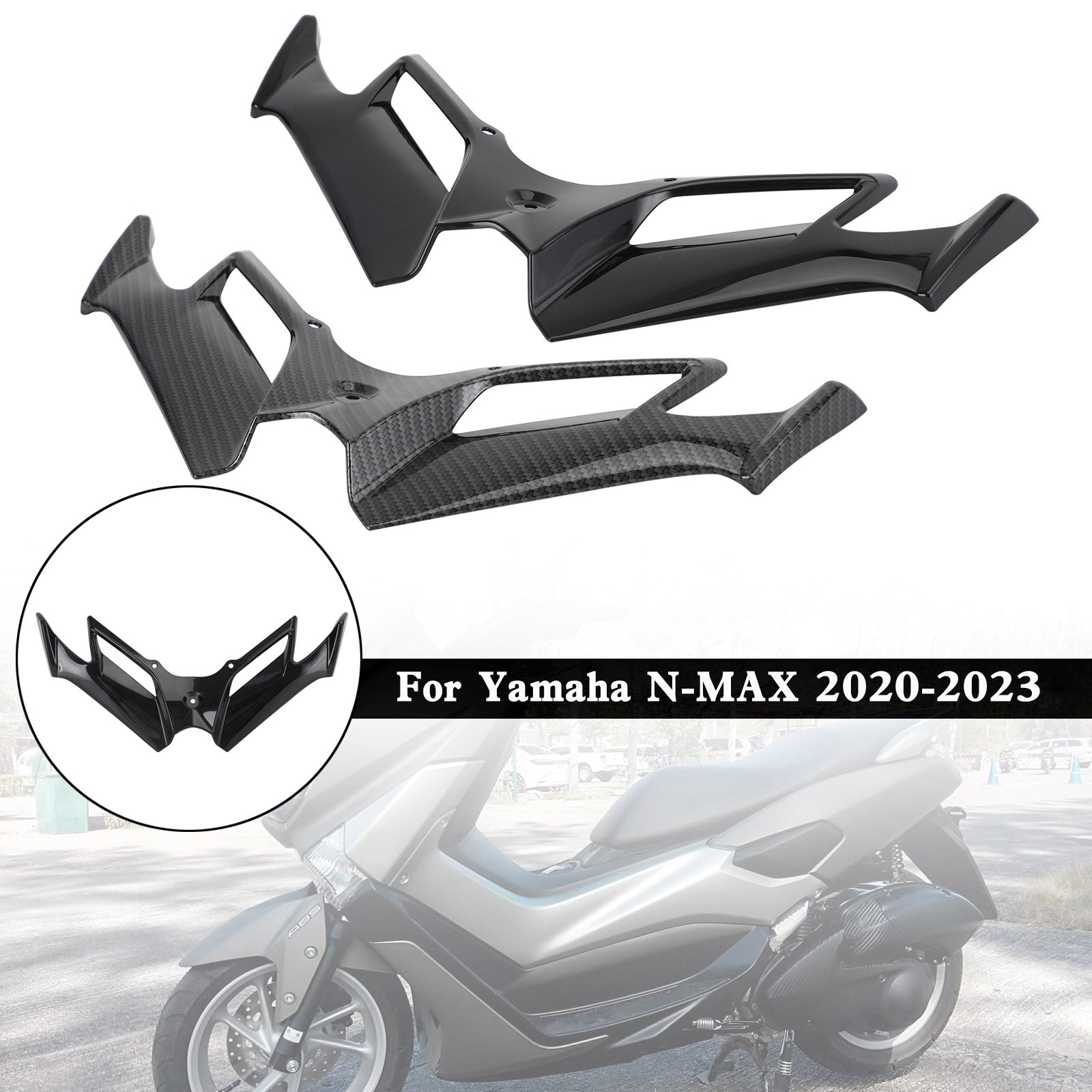 Yamaha N-MAX NMAX 2020-2023 Extensión de cono de pico de guardabarros delantero