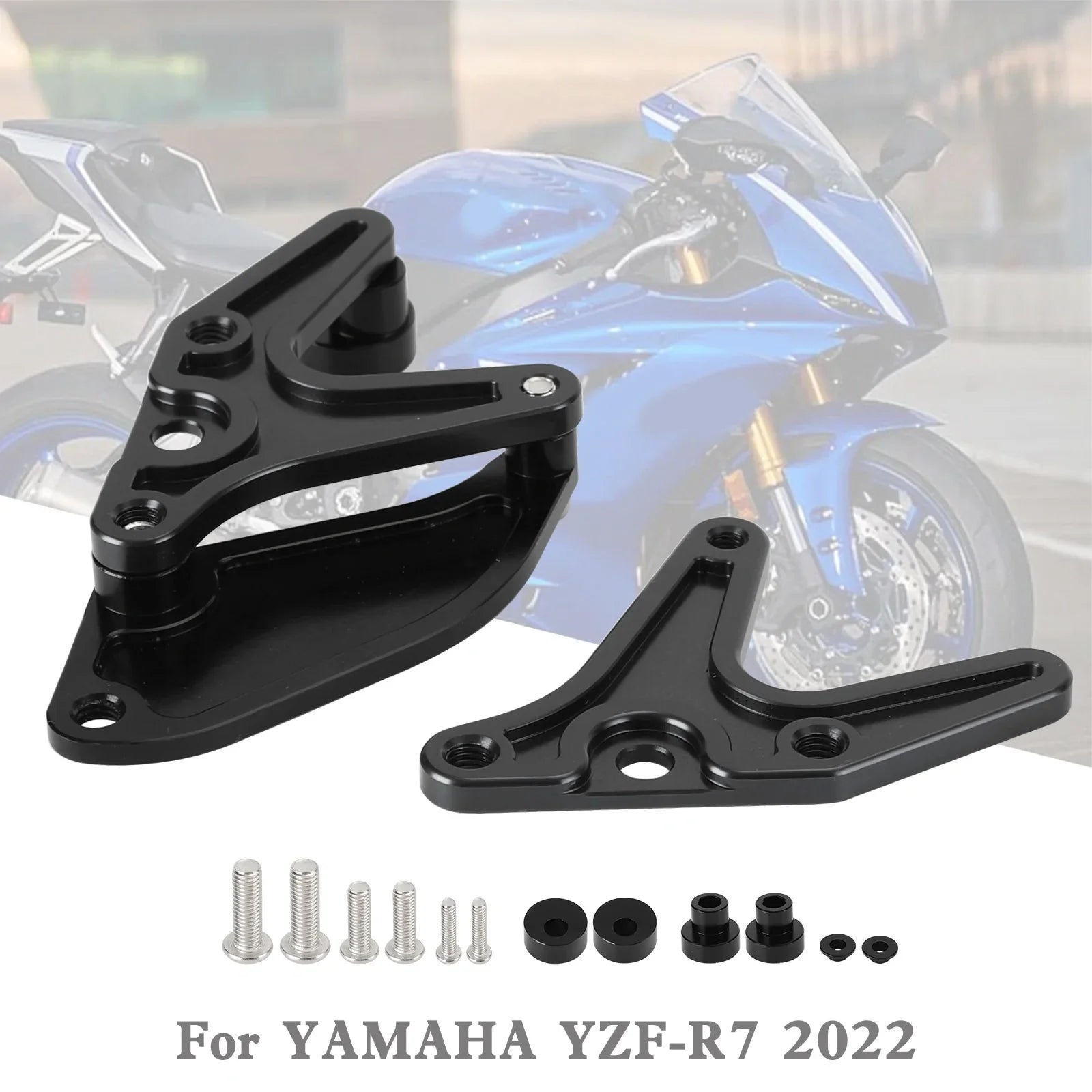 Yamaha YZF-R7 R7 2022 Support de moto en aluminium Crochet Pignon Toe Guard