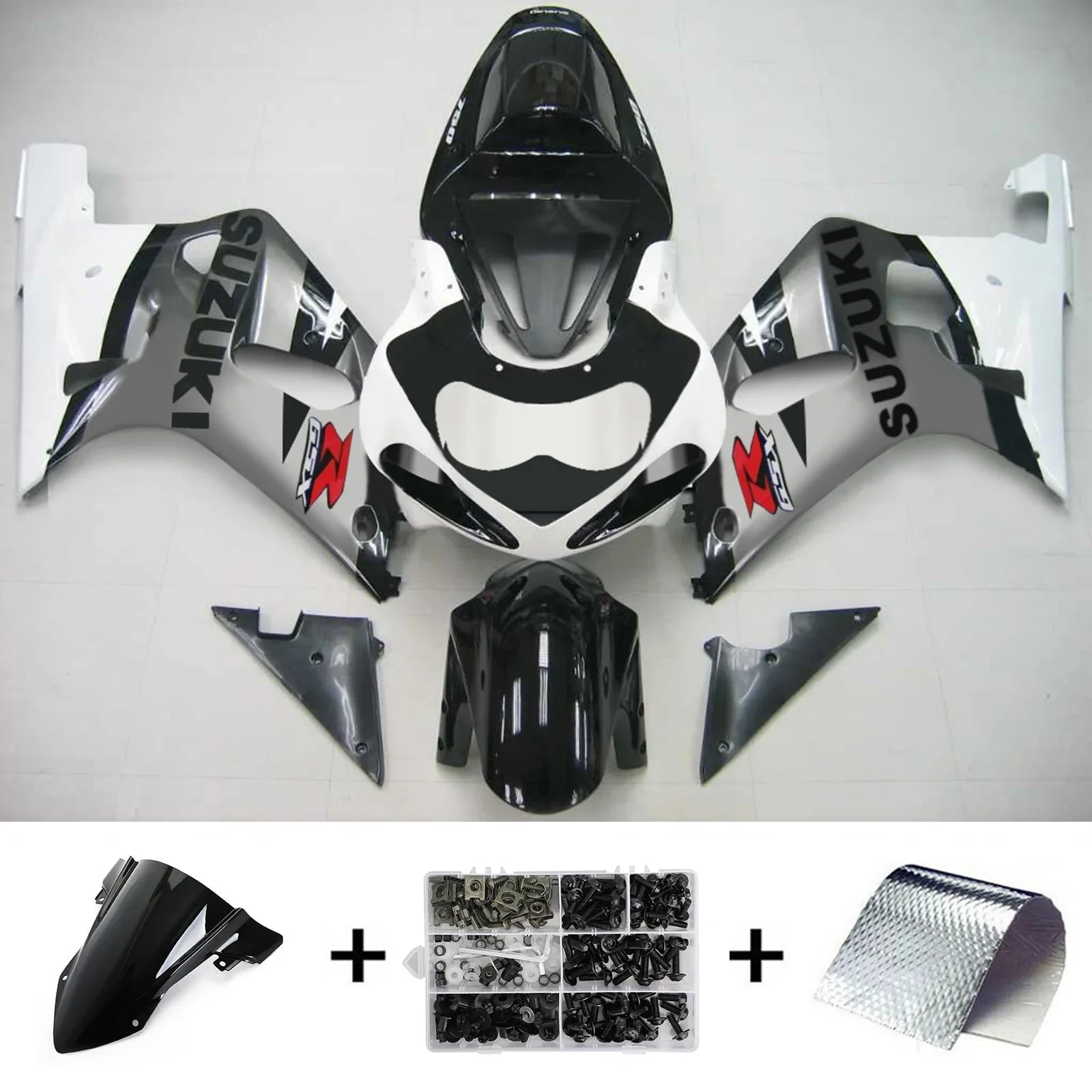 Amotopart Suzuki GSXR750 2001-2003 Kit Carenado Plastico ABS Carroceria