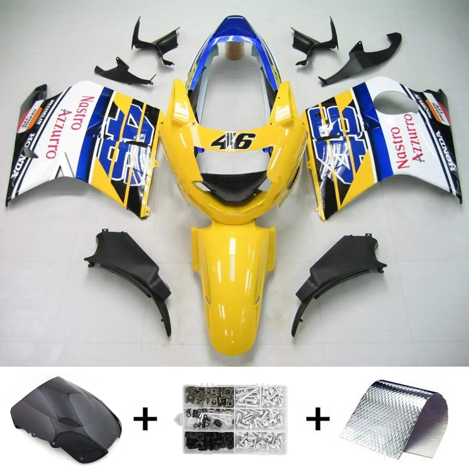 Kit de carénage Amotopart Honda CBR1100XX SuperBlackBird 1996-2007