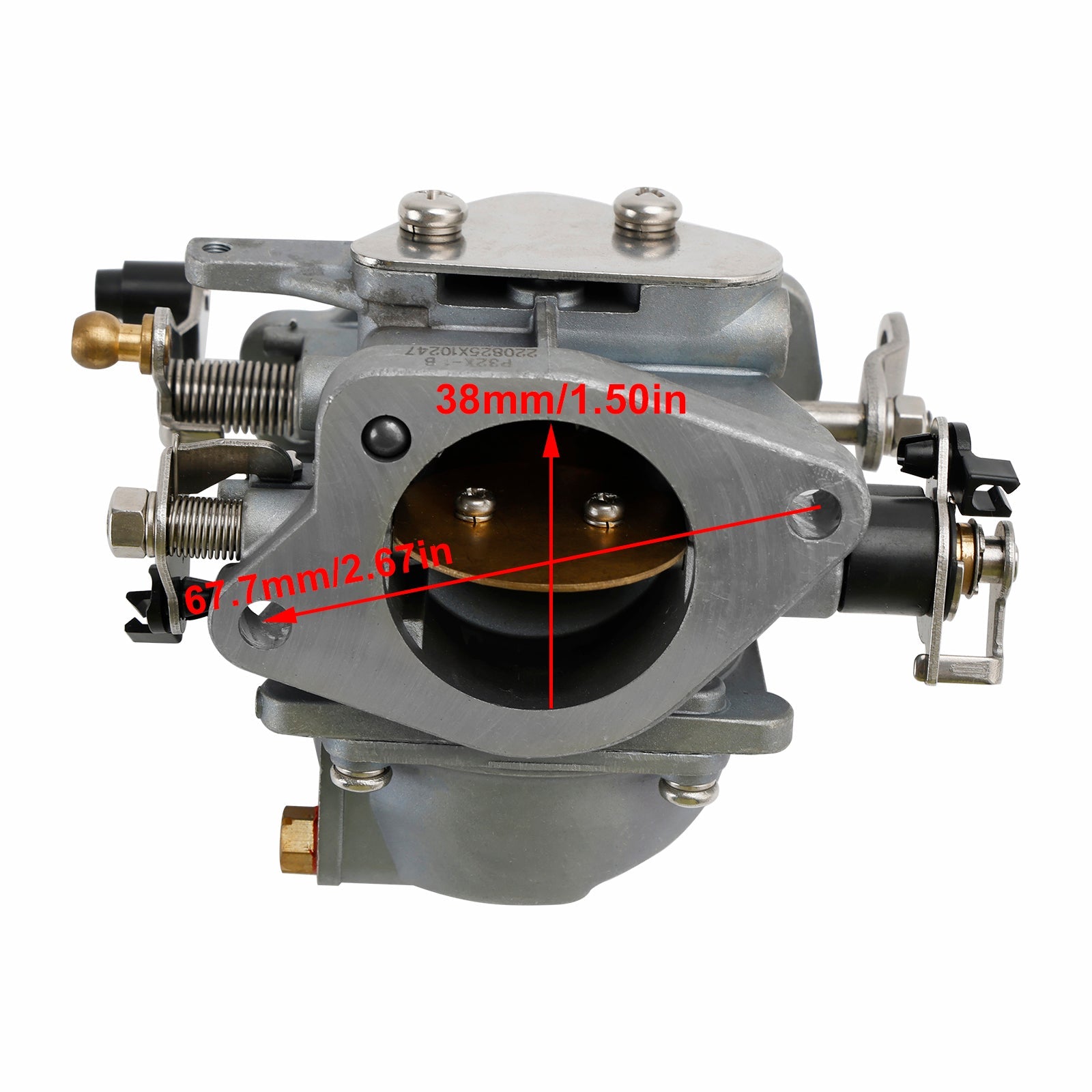 Carb Carburateur Geschikt voor Yamaha 2 Takt 60HP E60 Buitenboordmotor 6K5-14301