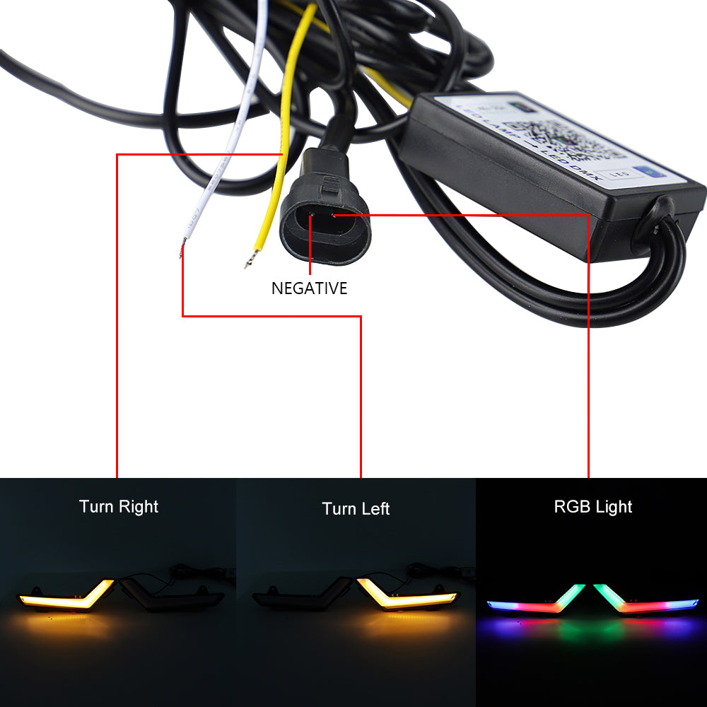 Luz frontal LED RGB para Can-Am Commander Defender Max 2020-2023