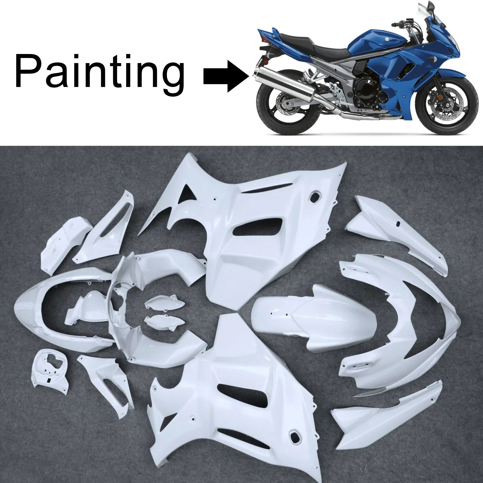 Amotopart Suzuki GSX1250 FA 2012-2014 Kit carenatura in plastica ABS per carrozzeria