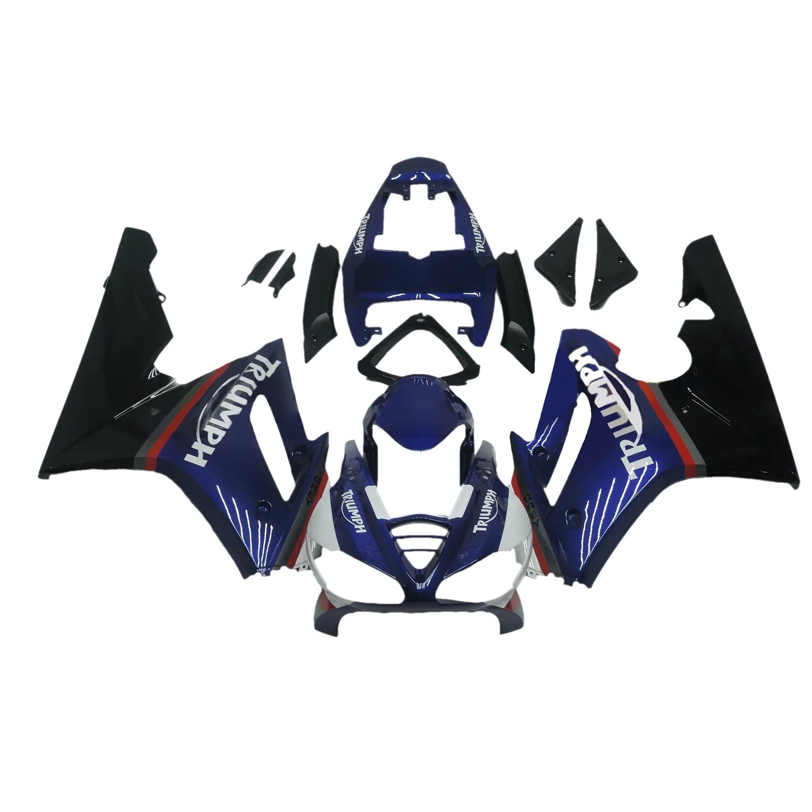 Amotopart Triumph Daytona 675 2009-2012 Kit de carenado de carrocería de plástico ABS