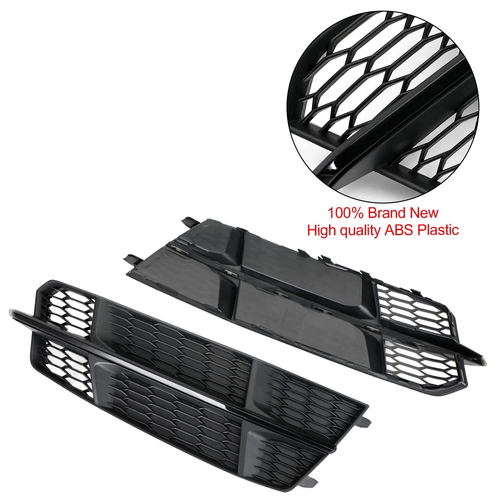 2016-2018 Audi A6 C7 S-Line Grille inférieure de pare-chocs avant Noir mat