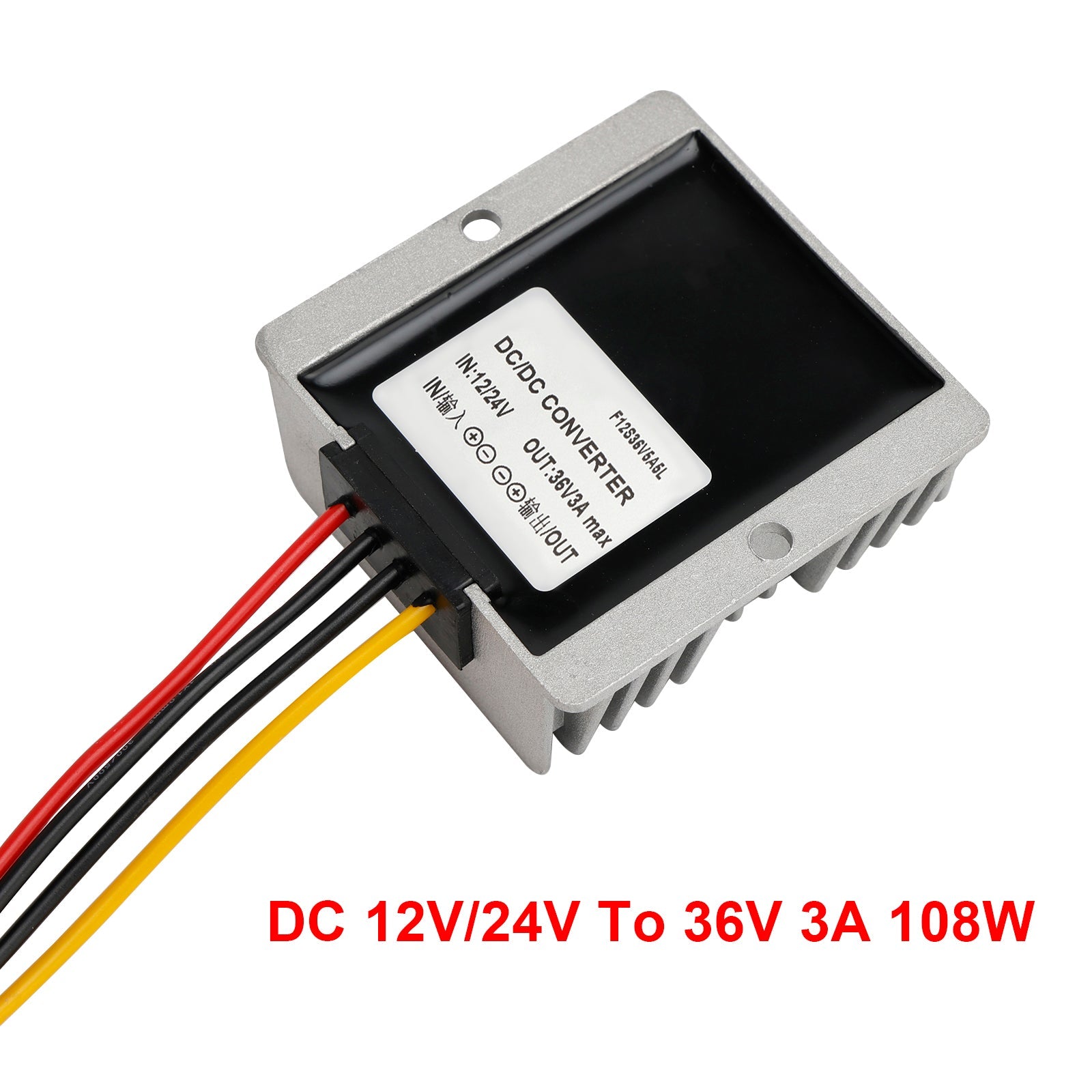 DC-DC 12/24 V-36 V 3A 108 W régulateur de convertisseur d&#39;alimentation de voiture étanche