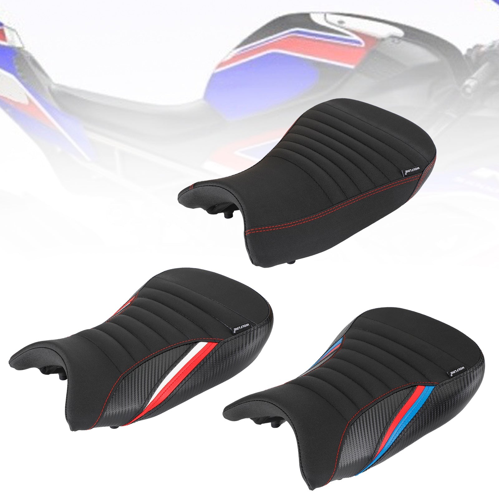 Bmw S1000Rr 2019-2022 2020 2021 Cuscino Sella Anteriore Raider Pu Rosso