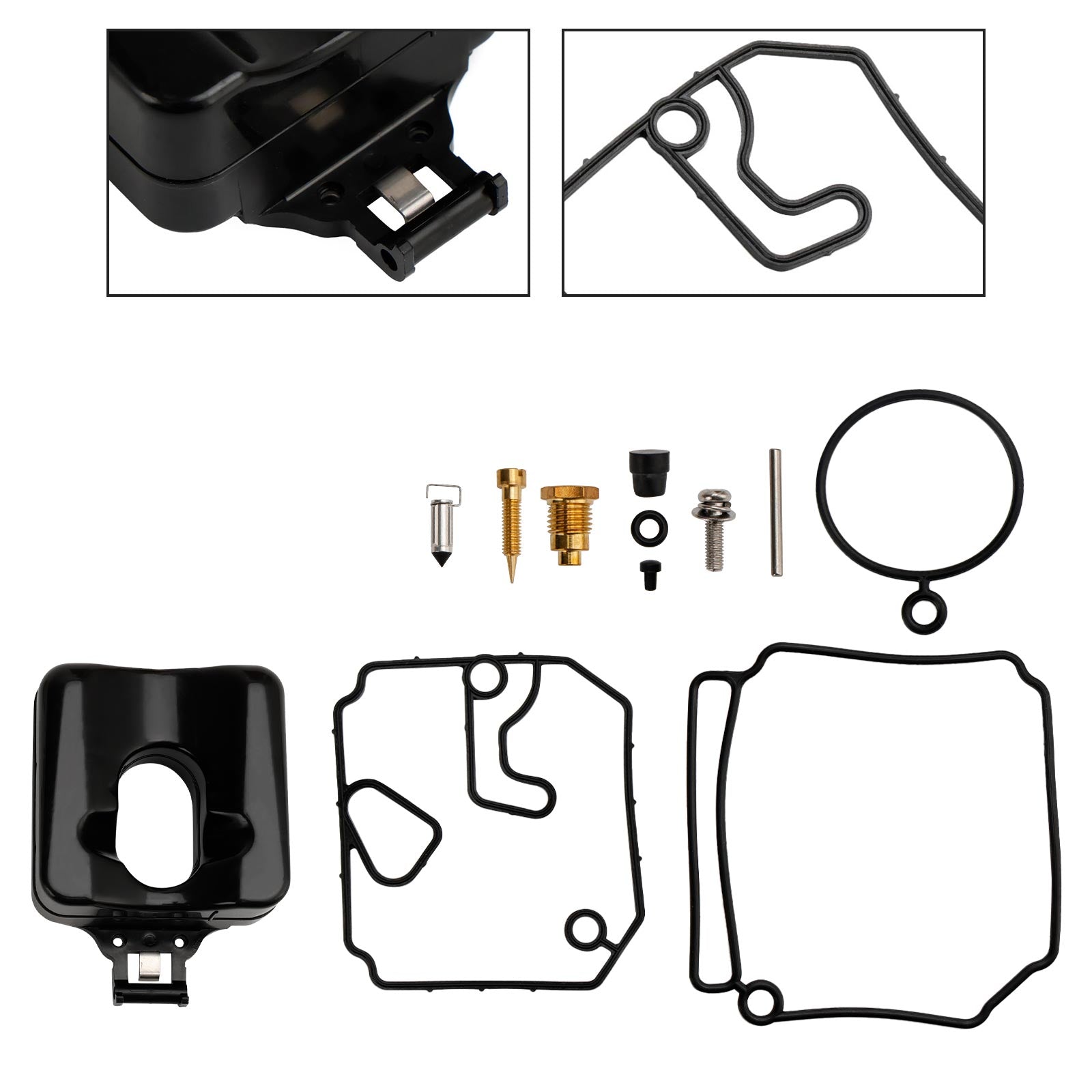 Kit de reconstrucción de carburador apto para motor fueraborda Yamaha de 2 tiempos 40HP 50HP