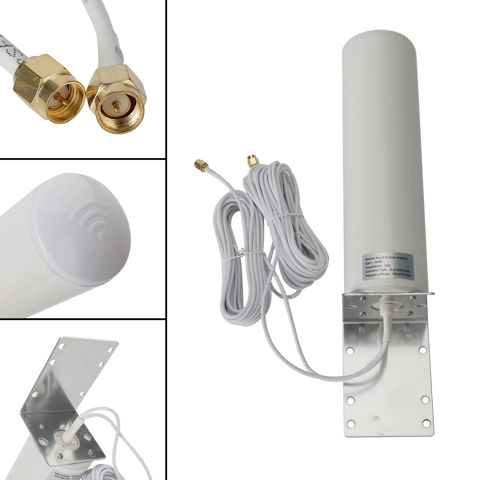 Antenne externe 3G 4G LTE à Gain élevé pour connecteur SMA/TS-9 cellulaire MOFI 4500