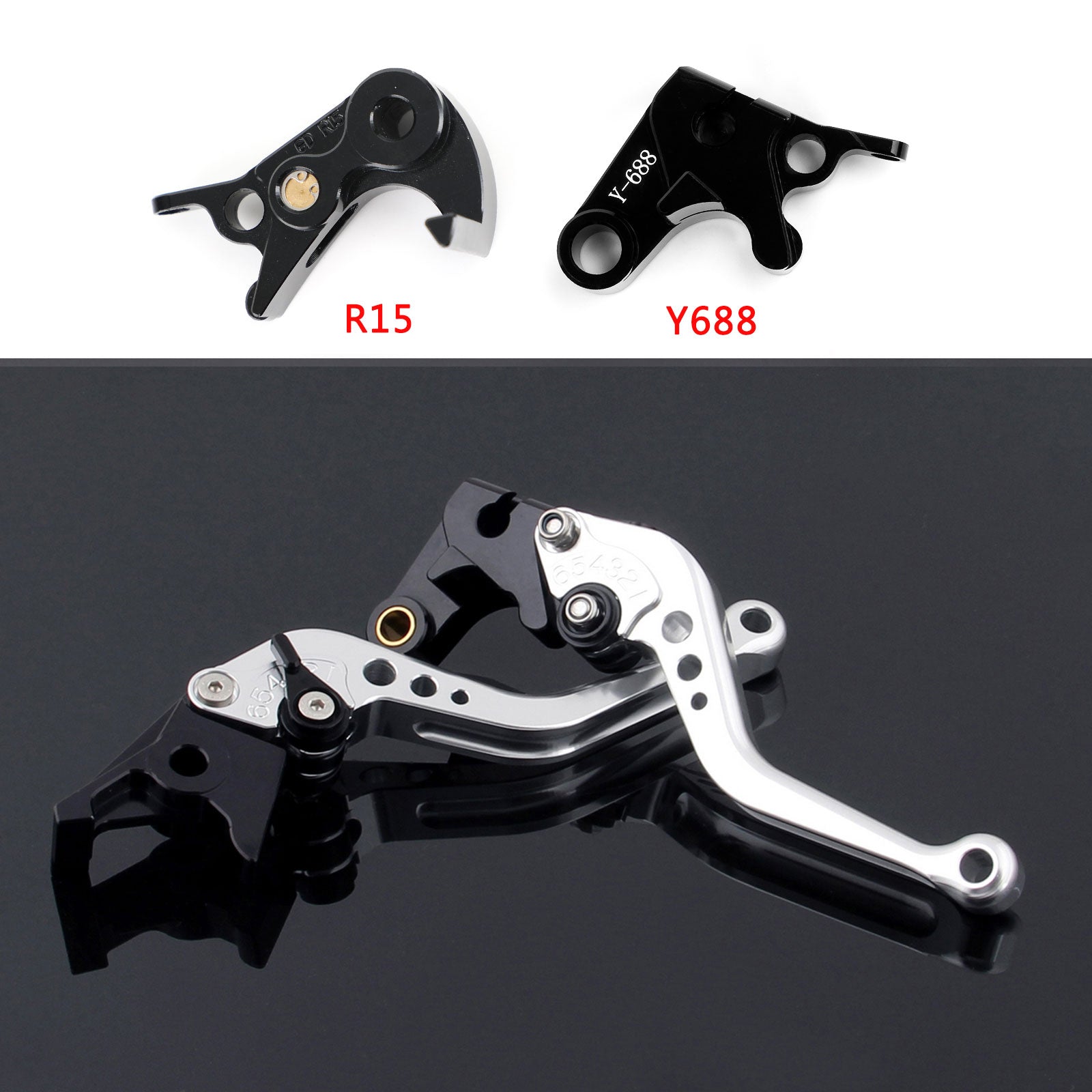 Levier de frein d'embrayage court pour Yamaha MT-09 Tracer 900/GT 21-22 YZF R6 17-20 générique