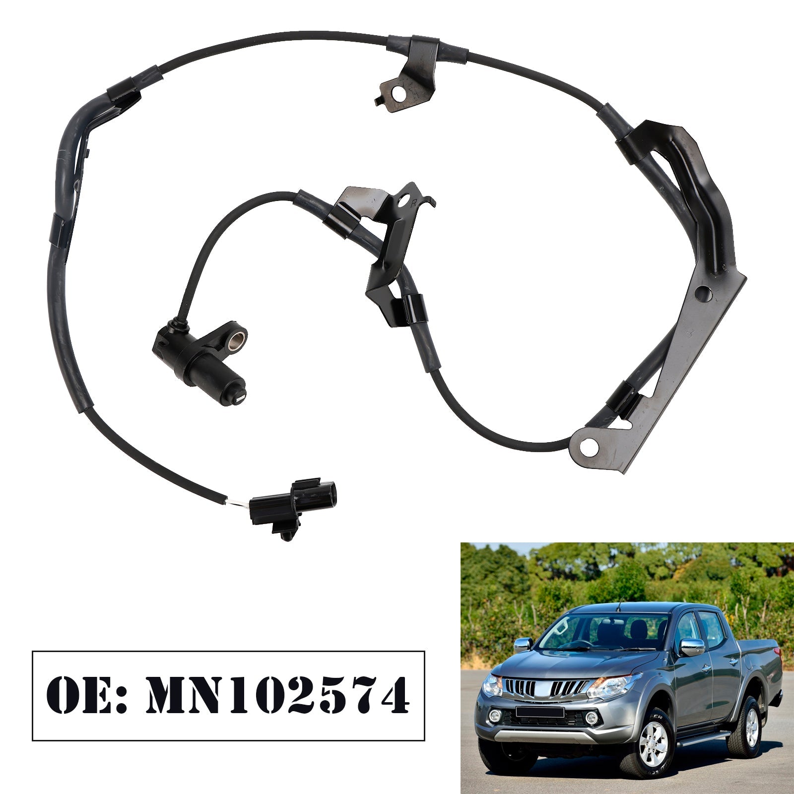 Mitsubishi L200 2.5DID B40 MN102574 Sensor de velocidad de rueda ABS delantero derecho