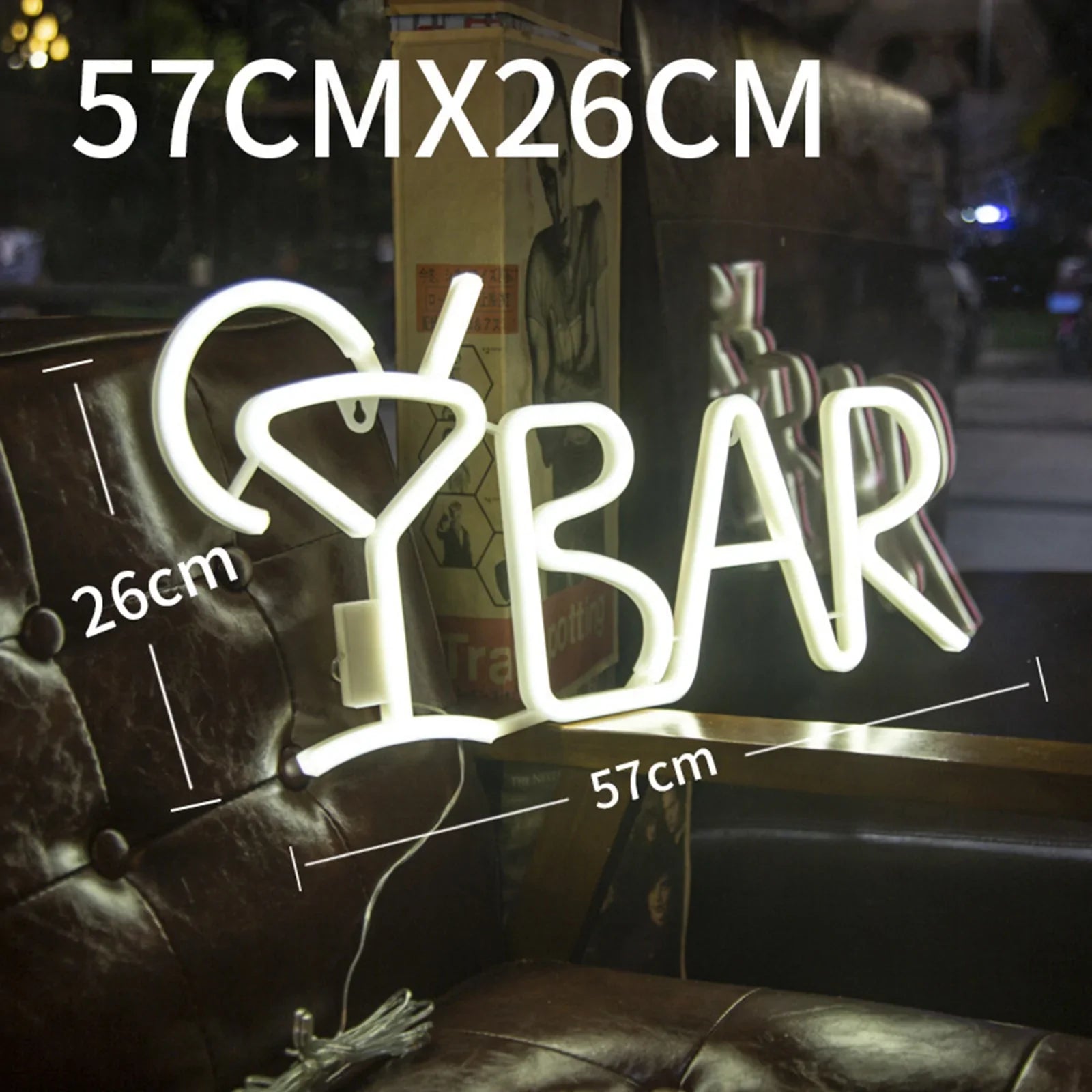 BAR Neon Sign Light LED Juice Letter Lampada al neon Tube Party Night Light Lamp Fedex Express