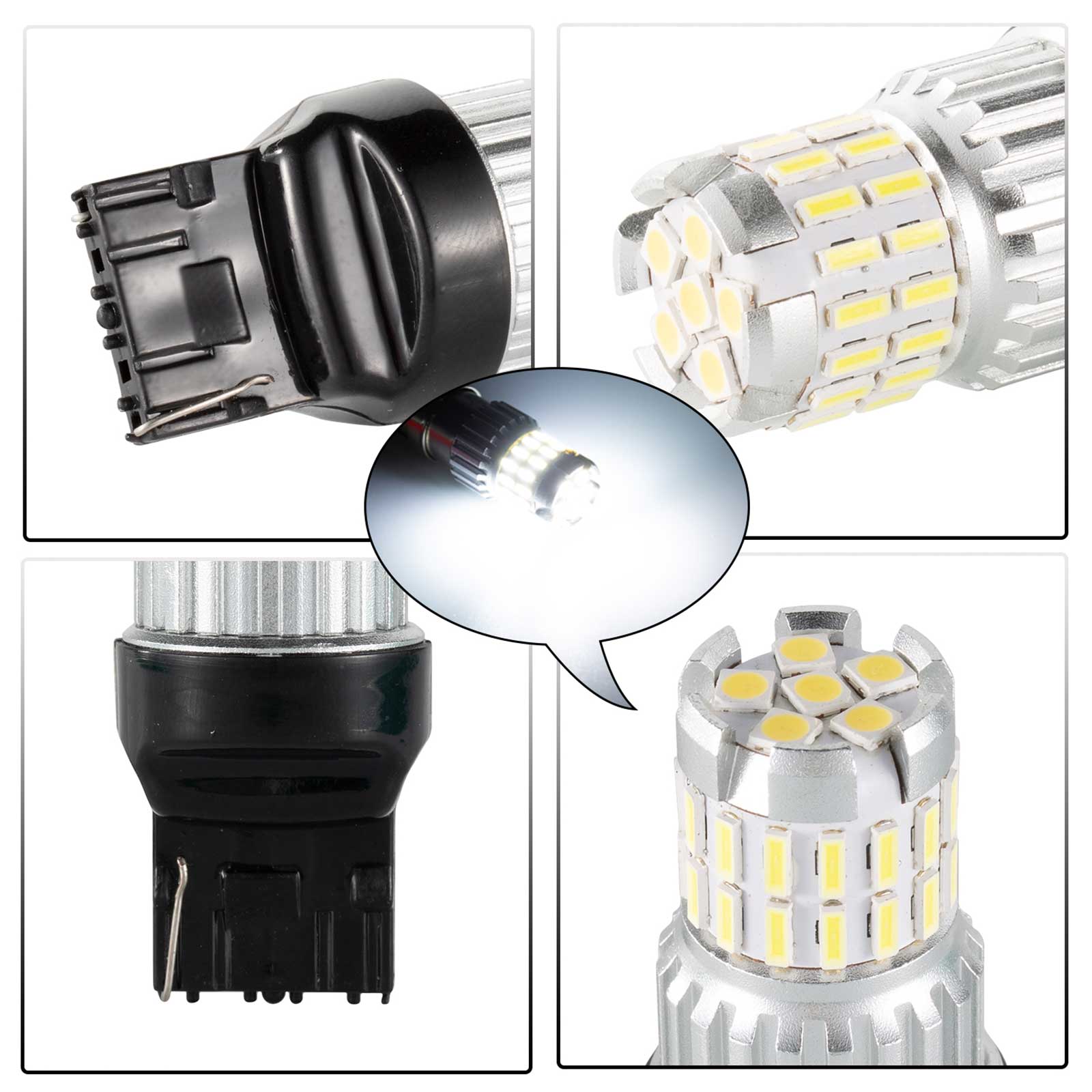 2x 1200LM Canbus LED Ampoule LED Feux Diurnes Lampe Blanc Générique